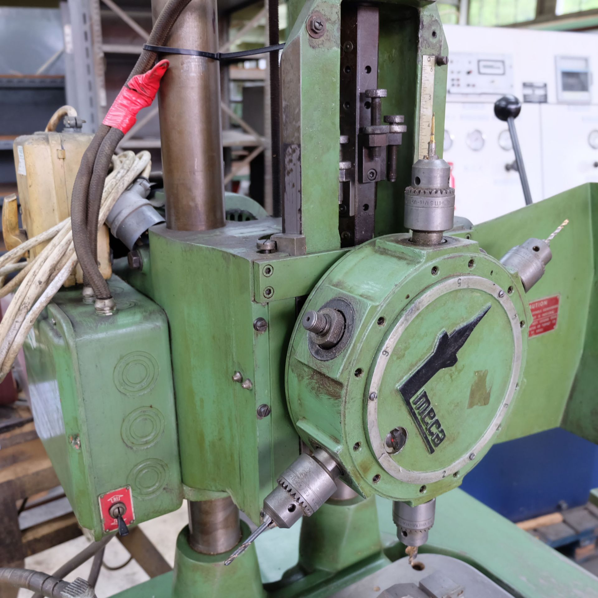 Meca 6 Spindle Indexing Drill on Stand. - Image 3 of 5