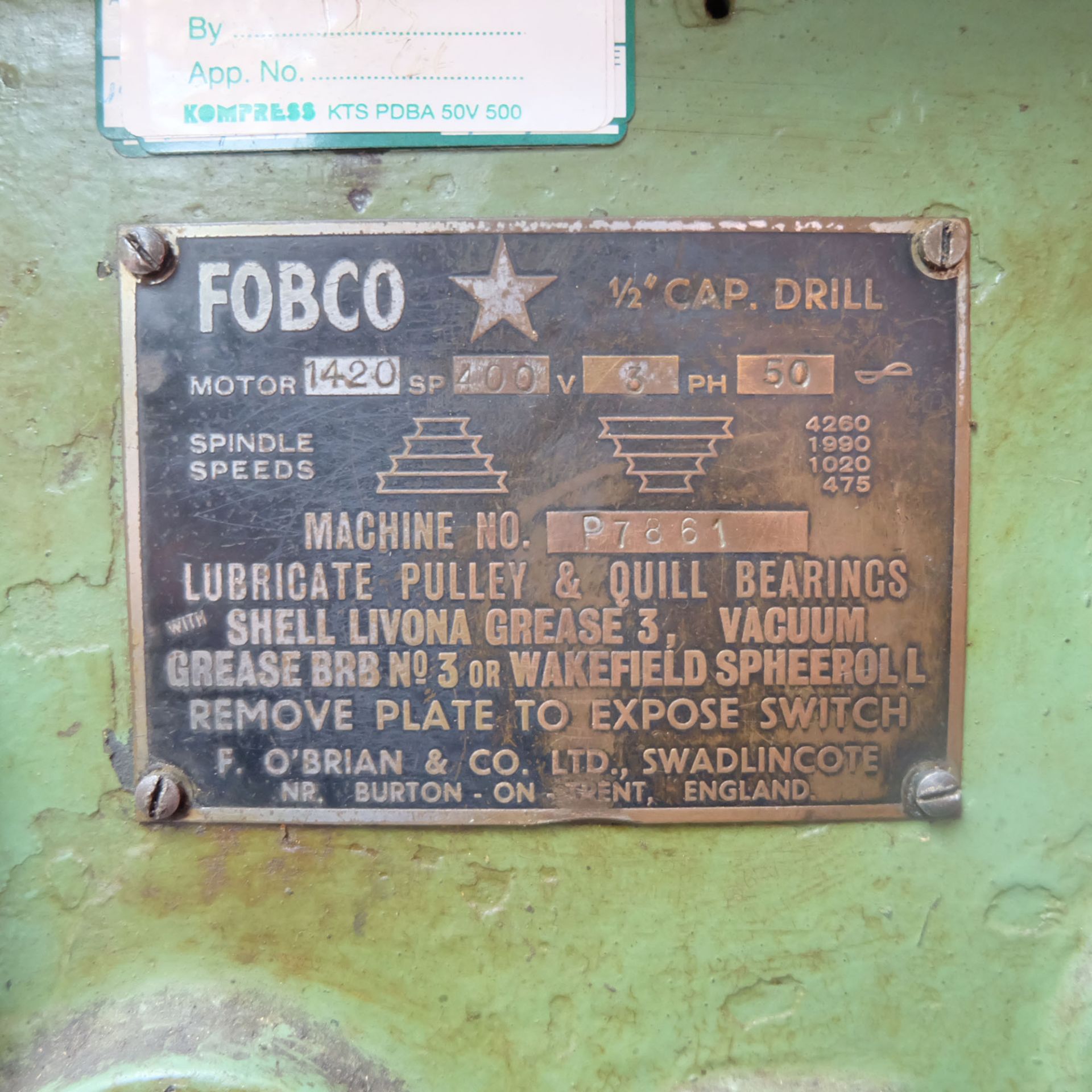 Fobco Star Bench Drill. - Image 4 of 4