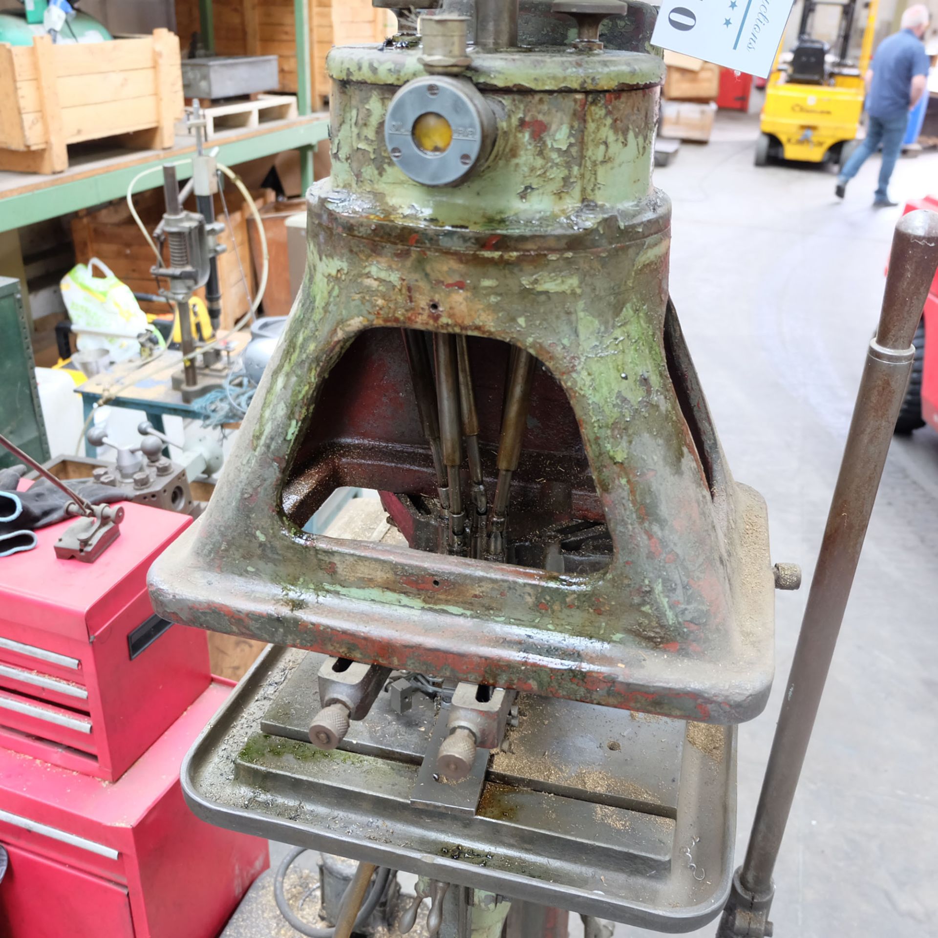 Pollard Corona Model 12MXT Multi Spindle Head Drill. Table Size 14" x 8 1/2". - Image 3 of 7