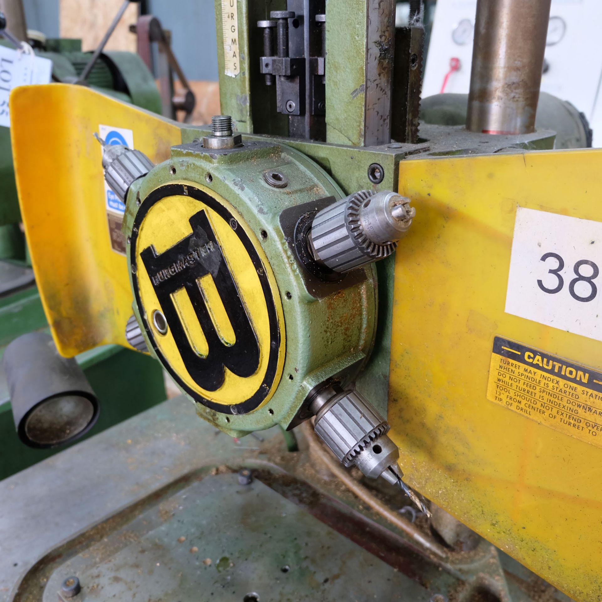 Burgmaster 6 Spindle Indexing Drill on Stand. - Image 3 of 4