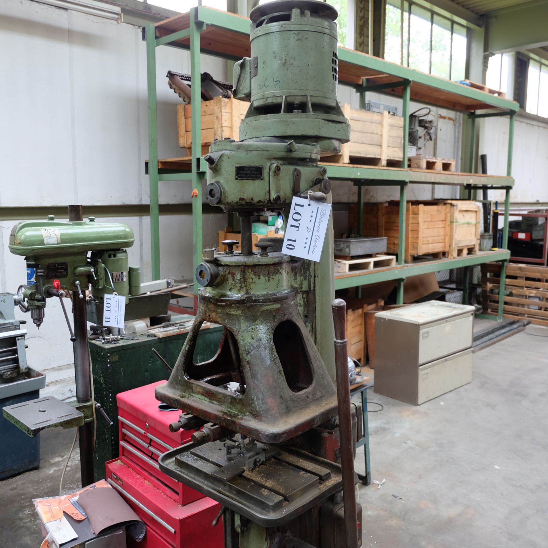 Pollard Corona Model 12MXT Multi Spindle Head Drill. Table Size 14" x 8 1/2". - Image 2 of 7