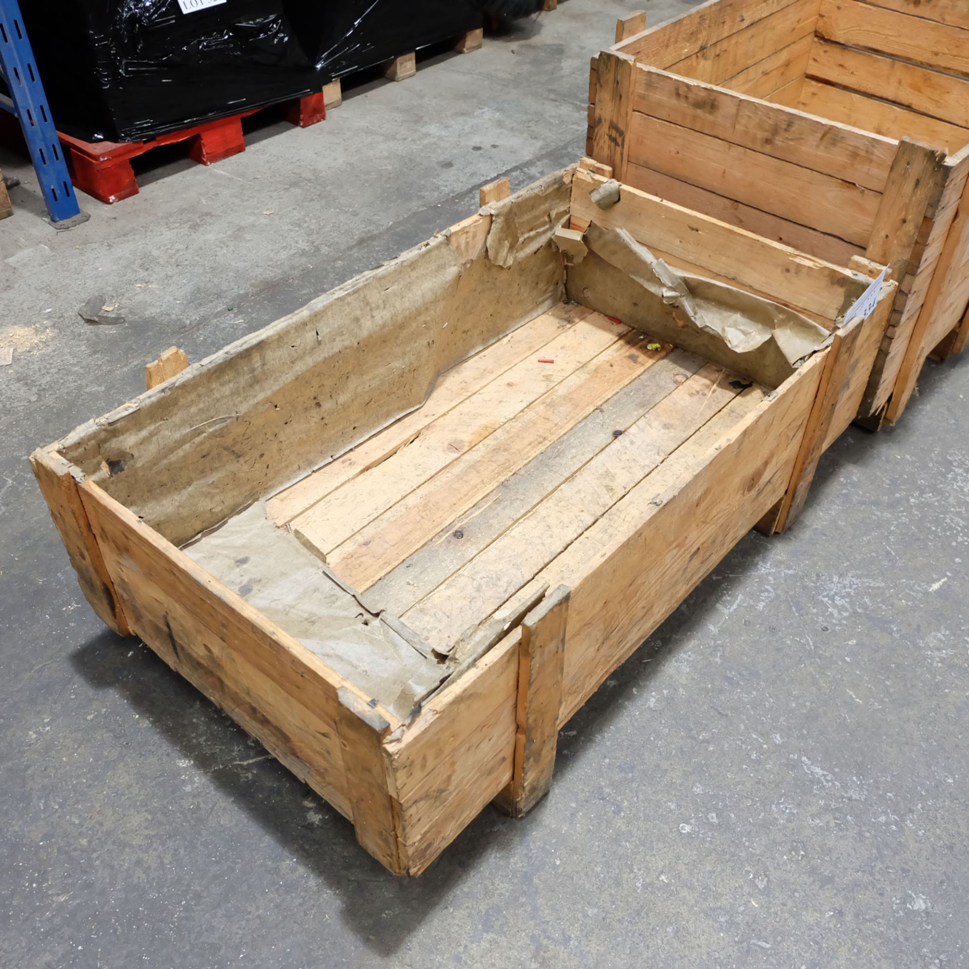 2 x Timber Boxes 35" x 26" x 20" 45" x 26" x 11" - Image 3 of 4