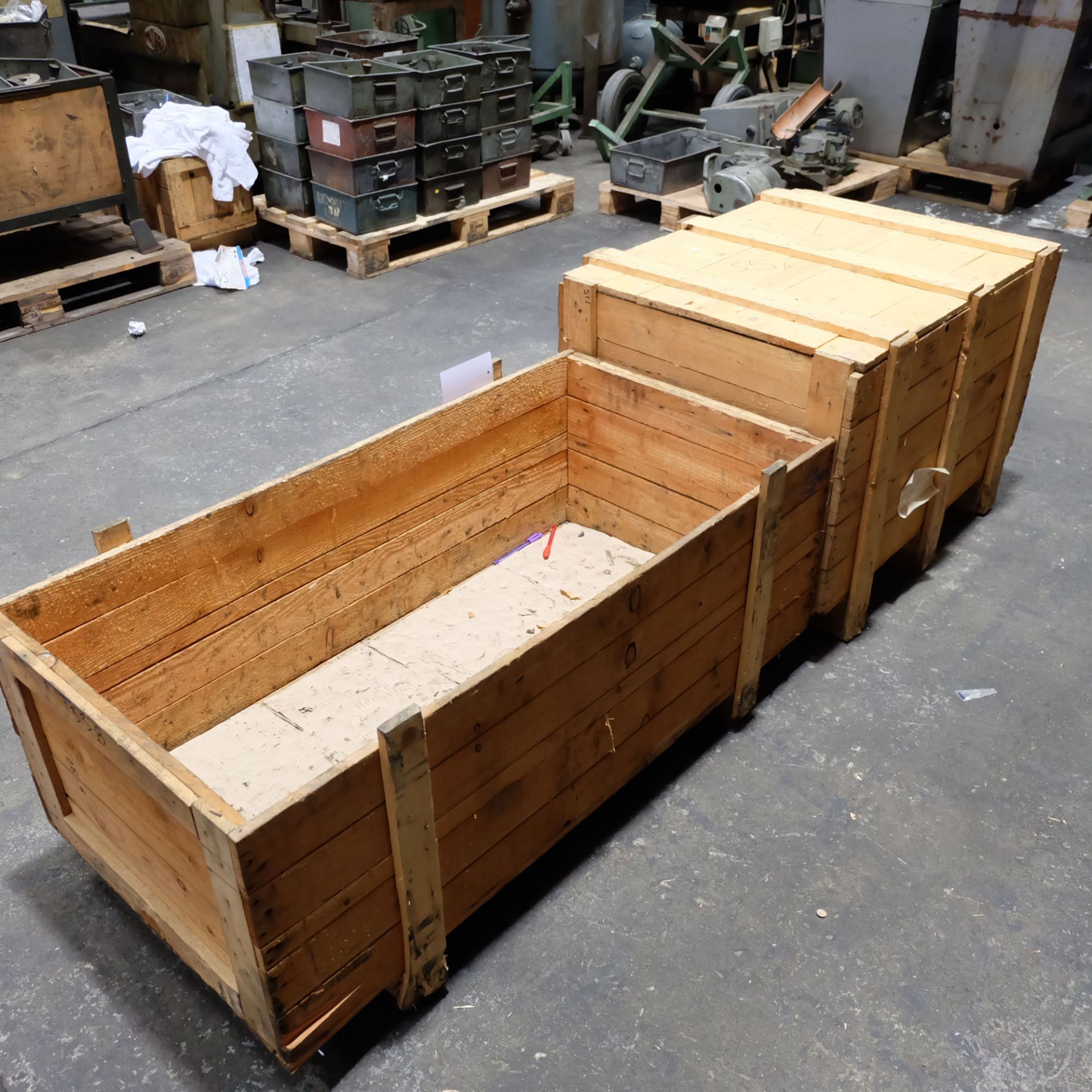 2 x Timber Boxes 35" x 26" x 20" 48" x 24" x 16" - Image 4 of 4