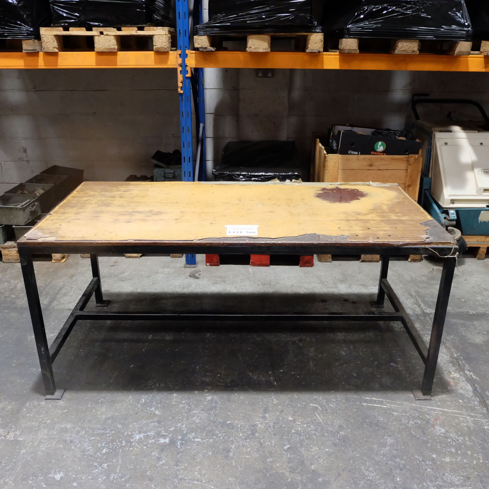 Work Bench: Wooden Top or Steel Stand Size 72" x 36" x 31" High