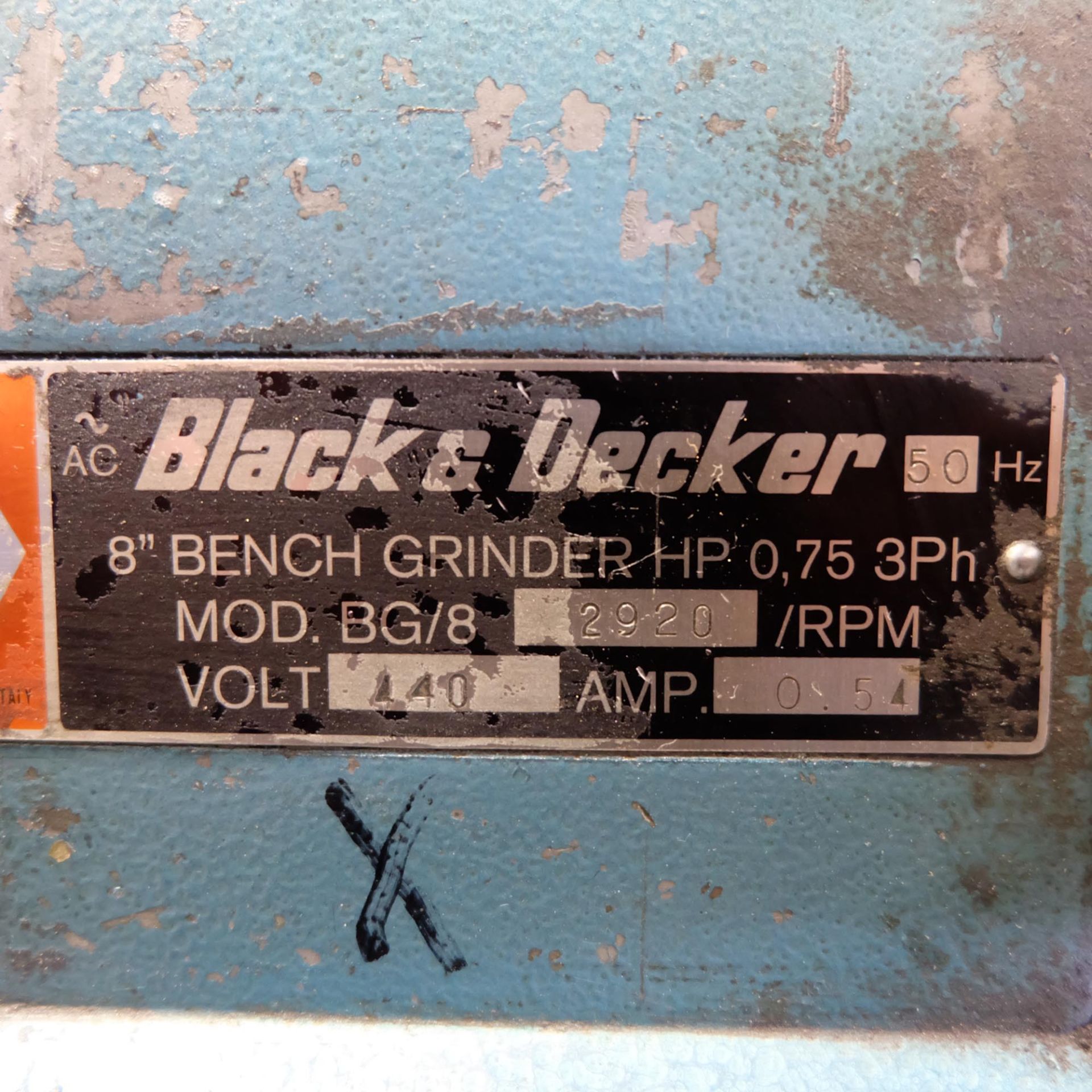 Black and Decker 8" Double Ended Grinder on Stand - Image 5 of 5