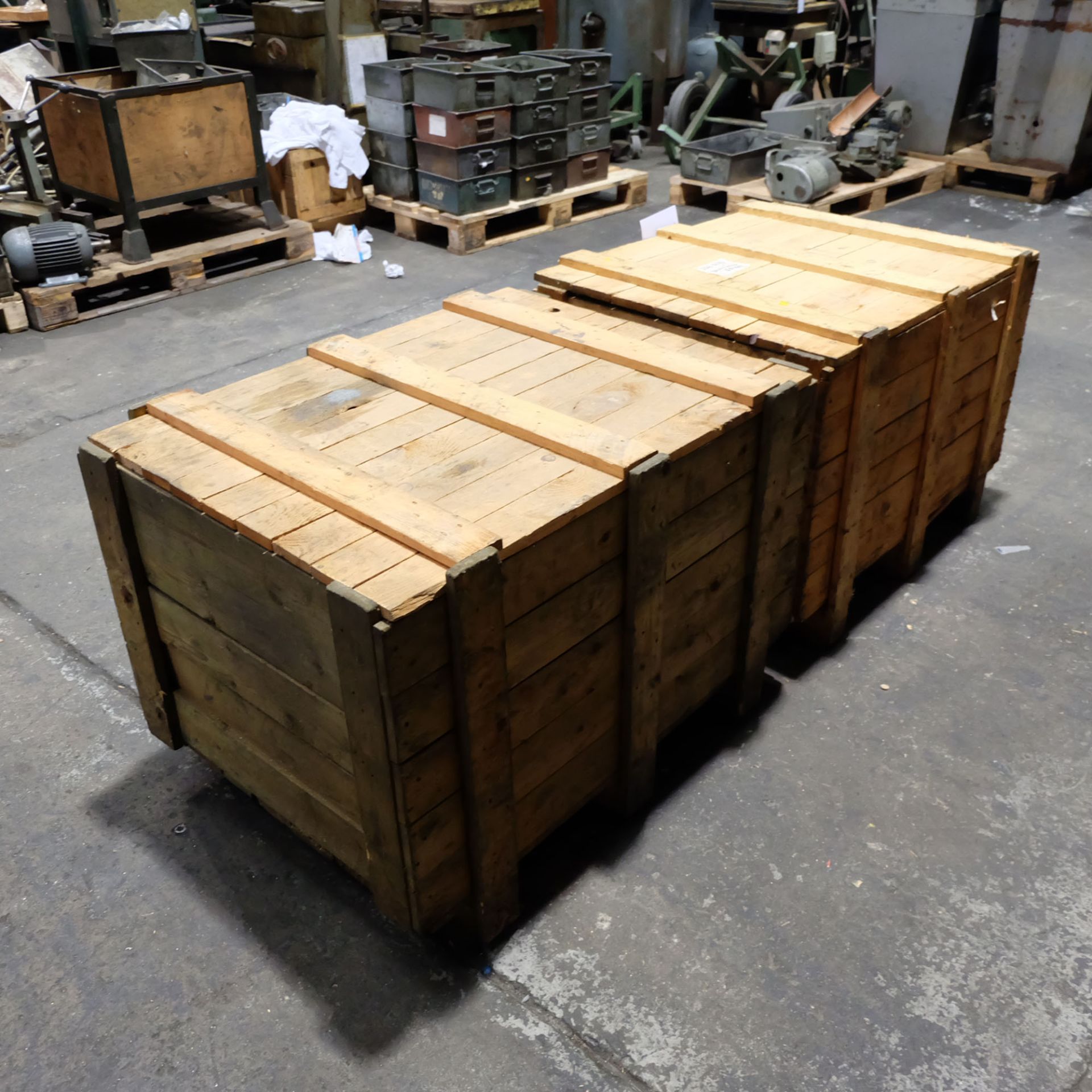 2 x Timber Boxes 35" x 26" x 20" 34" x 26" x 20" - Image 3 of 5