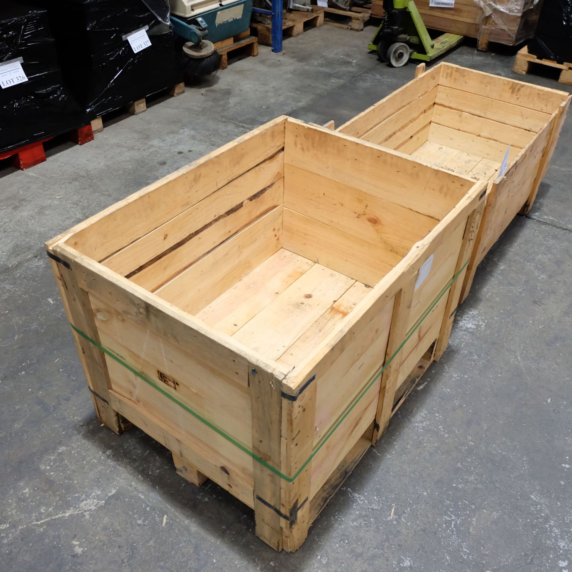 2 x Timber Boxes 34" x 26" x 20" 48" x 24" x 16" - Image 3 of 4