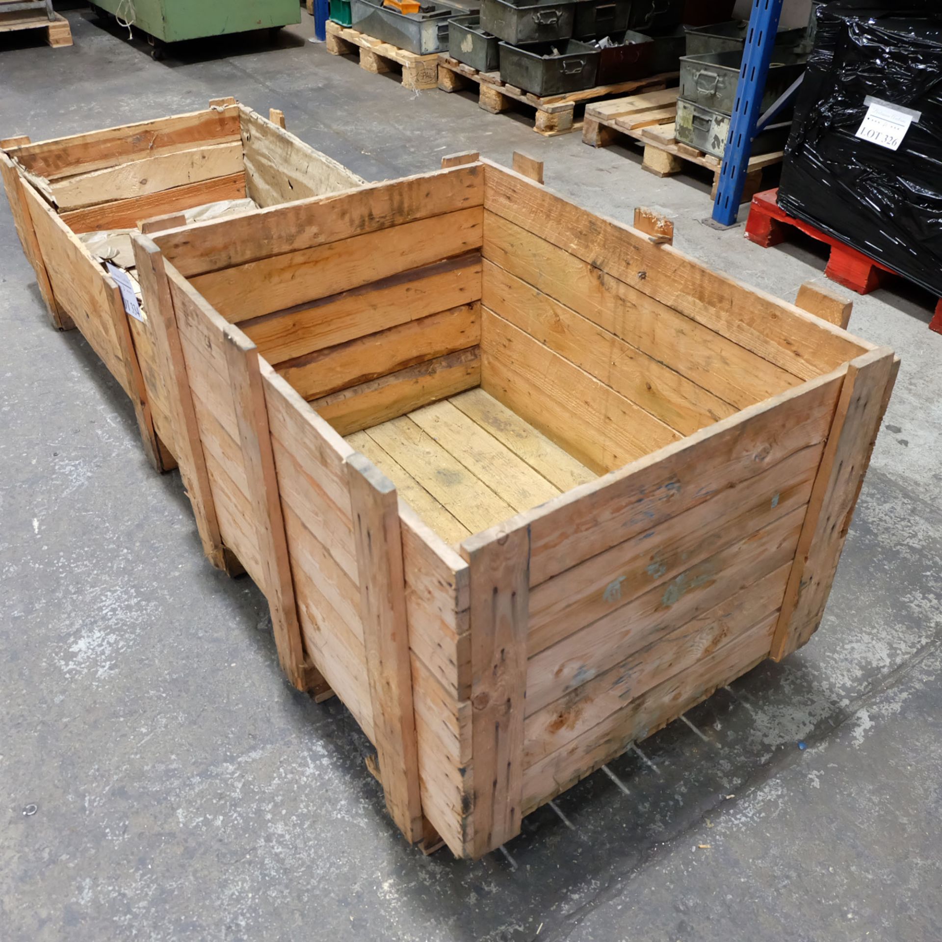 2 x Timber Boxes 35" x 26" x 20" 45" x 26" x 11" - Image 2 of 4