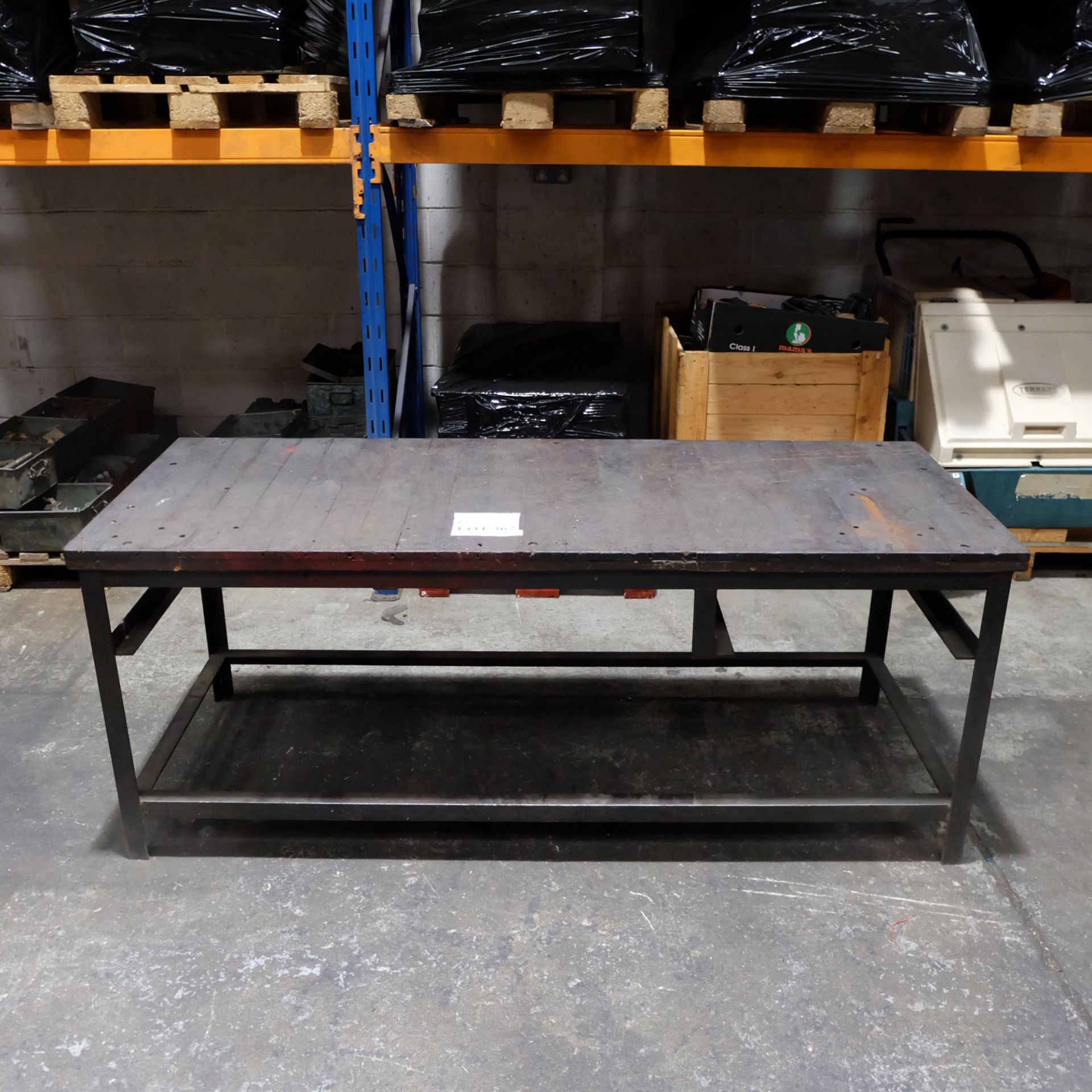 Work Bench: Wooden Top or Steel Stand Size 75" x 30" x 30" High