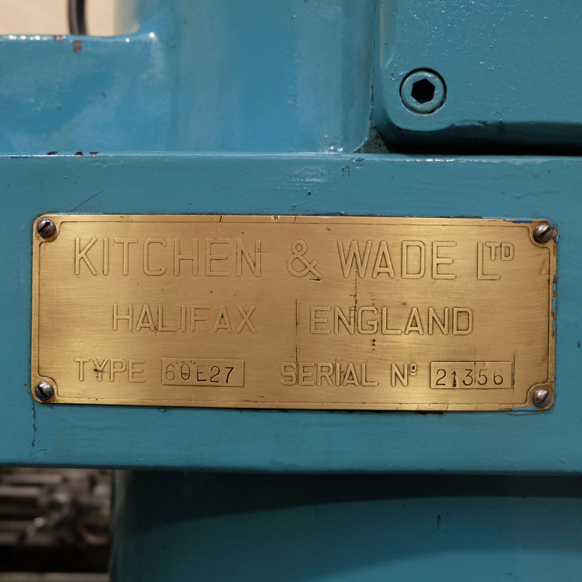 Kitchen & Wade Type E27 6' Radial Arm Drill. Arm Radius 72". Distance From Spindle to Base 65". - Image 7 of 10