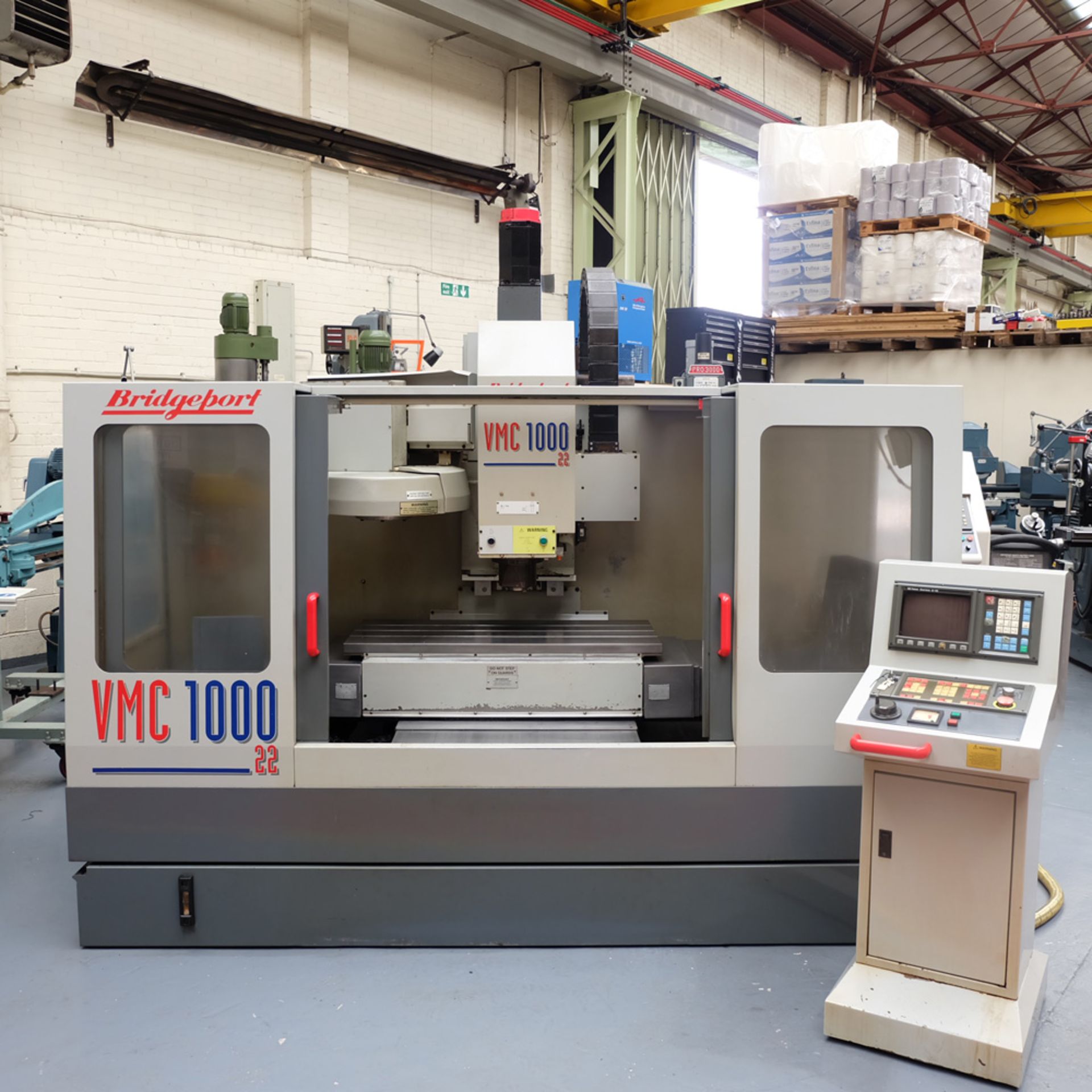 Bridgeport VMC 1000/22 Vertical Milling Machine. Table Size 1150mm x 490mm.