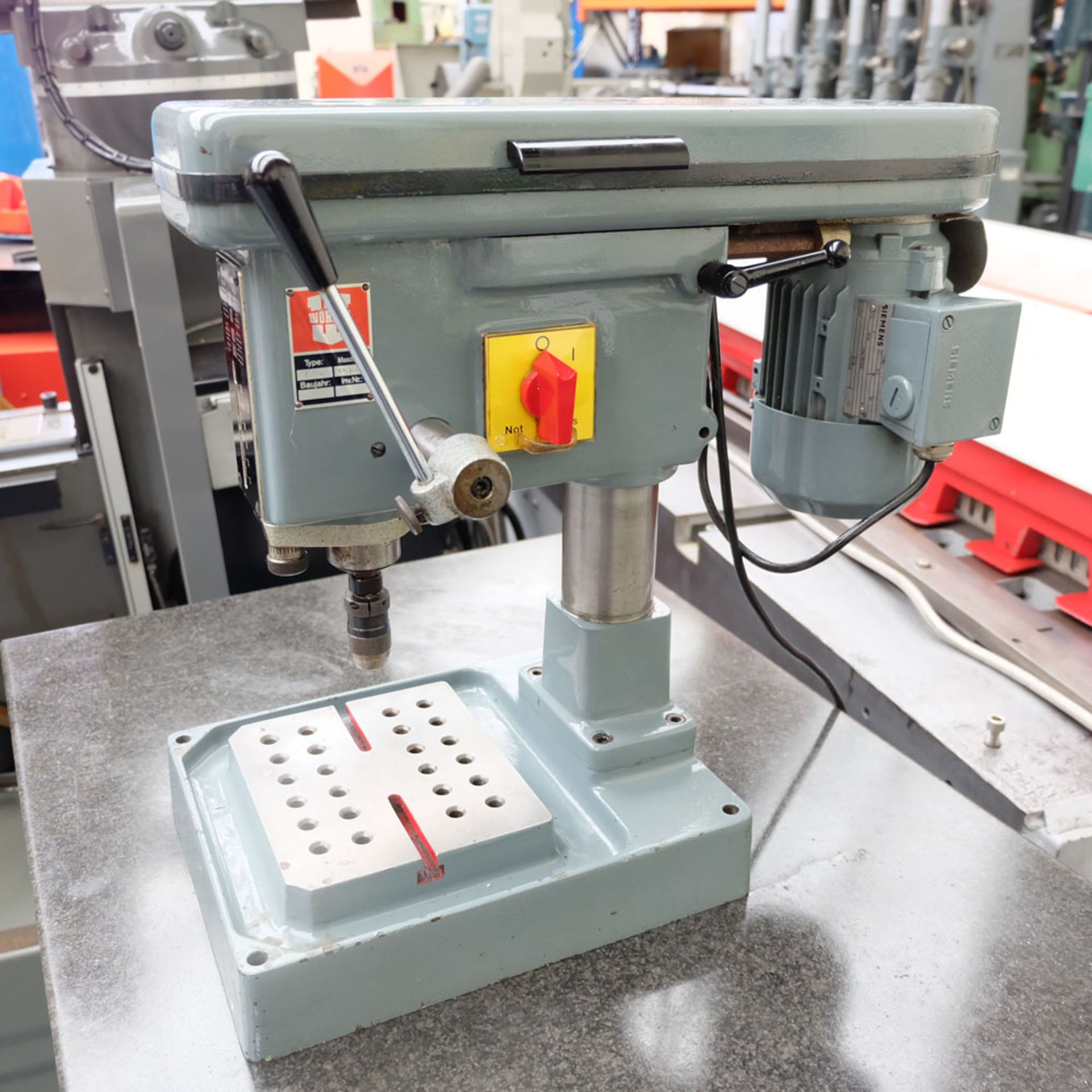 Worner Type B4 High Speed Bench Drill. Drill Chuck Capacity 0 - 5/32".