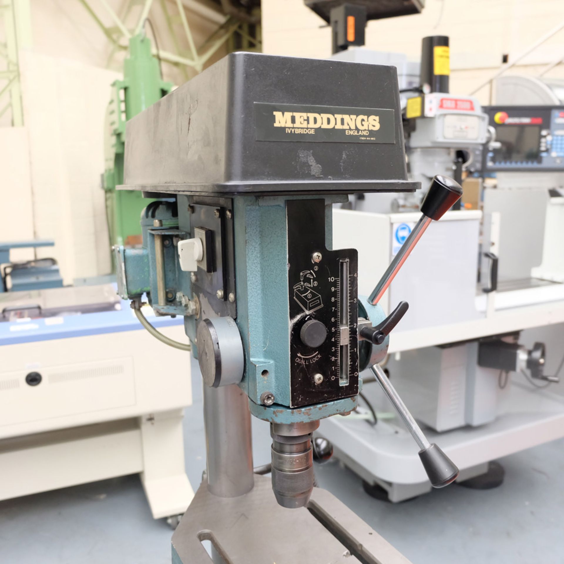 Meddings Model DTF Floor Standing Pillar Drill. Spindle Speeds 500 - 4000rpm. - Image 3 of 6