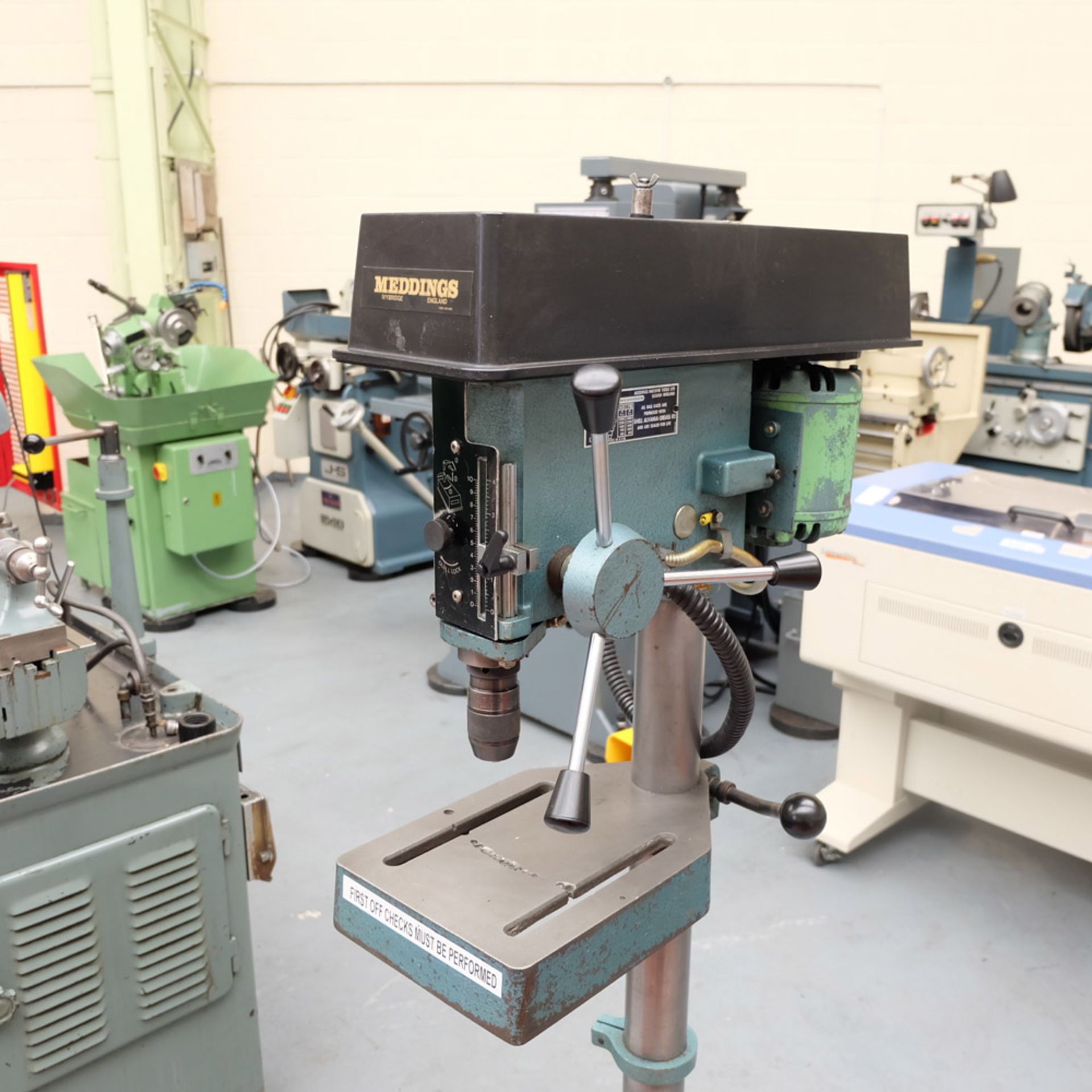 Meddings Model DTF Floor Standing Pillar Drill. Spindle Speeds 500 - 4000rpm. - Image 2 of 6