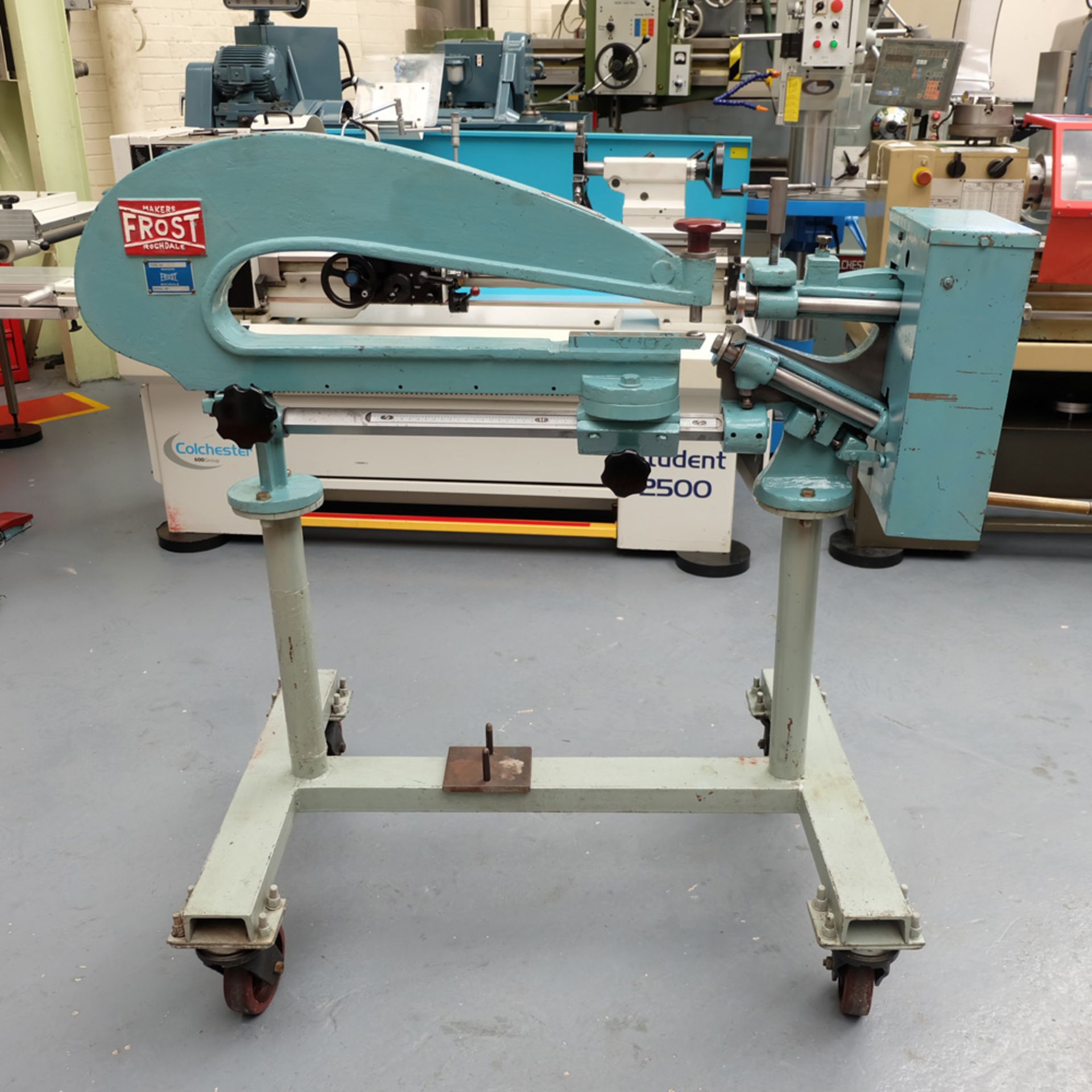Frost Type 283 Circle Cutting Machine. Capacity 56". Throat 28". Thickness 16SWG.