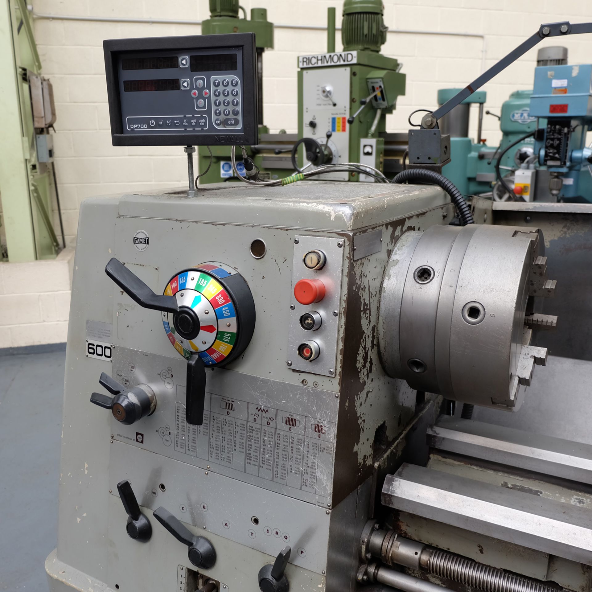 Colchester Mastiff 1400 Gap Bed Centre Lathe. 21" Swing Over Bed. 40" Distance Between Centres. - Image 4 of 7