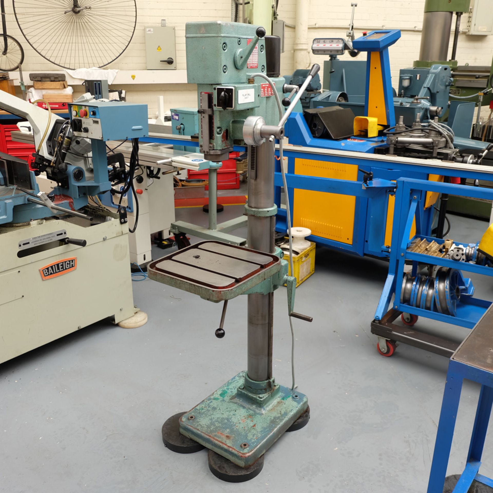 Berema Gima Type P12 Gear Driven Pillar Drill. Spindle Taper No.3 Morse.