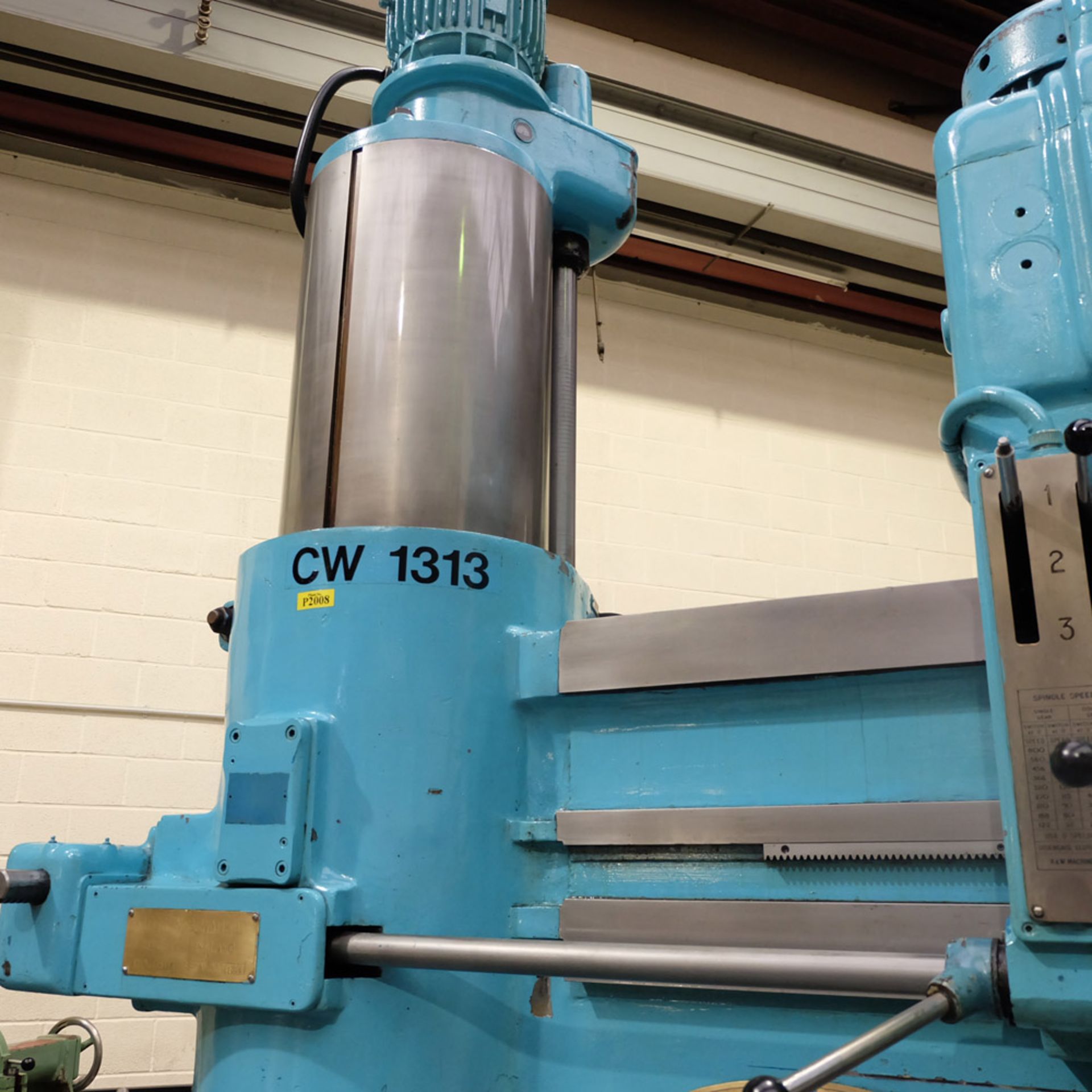 Kitchen & Wade Type E27 6' Radial Arm Drill. Arm Radius 72". Distance From Spindle to Base 65". - Image 2 of 10