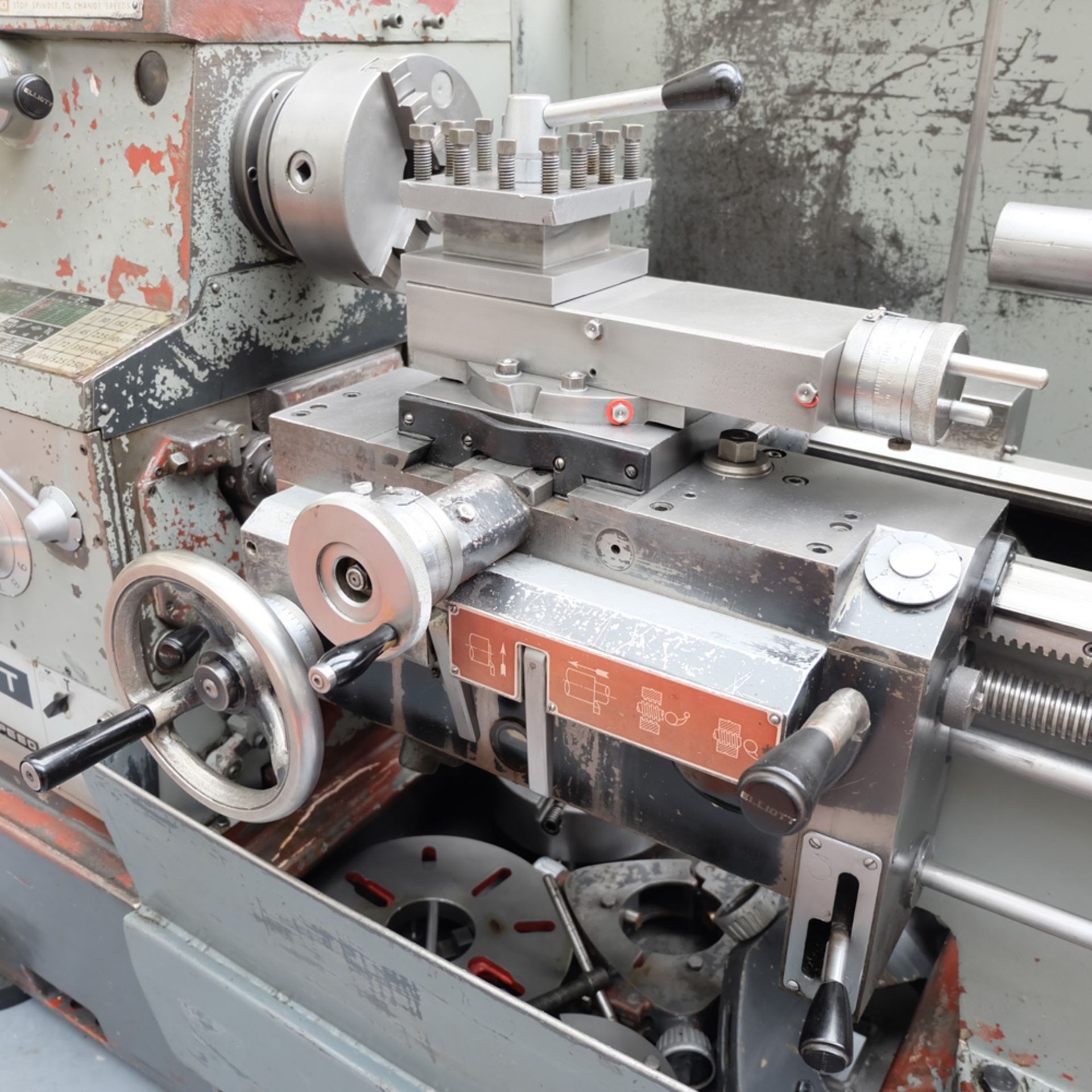 Elliott Omnispeed Model MS30/2500 Gap Bed Centre Lathe. - Image 9 of 9