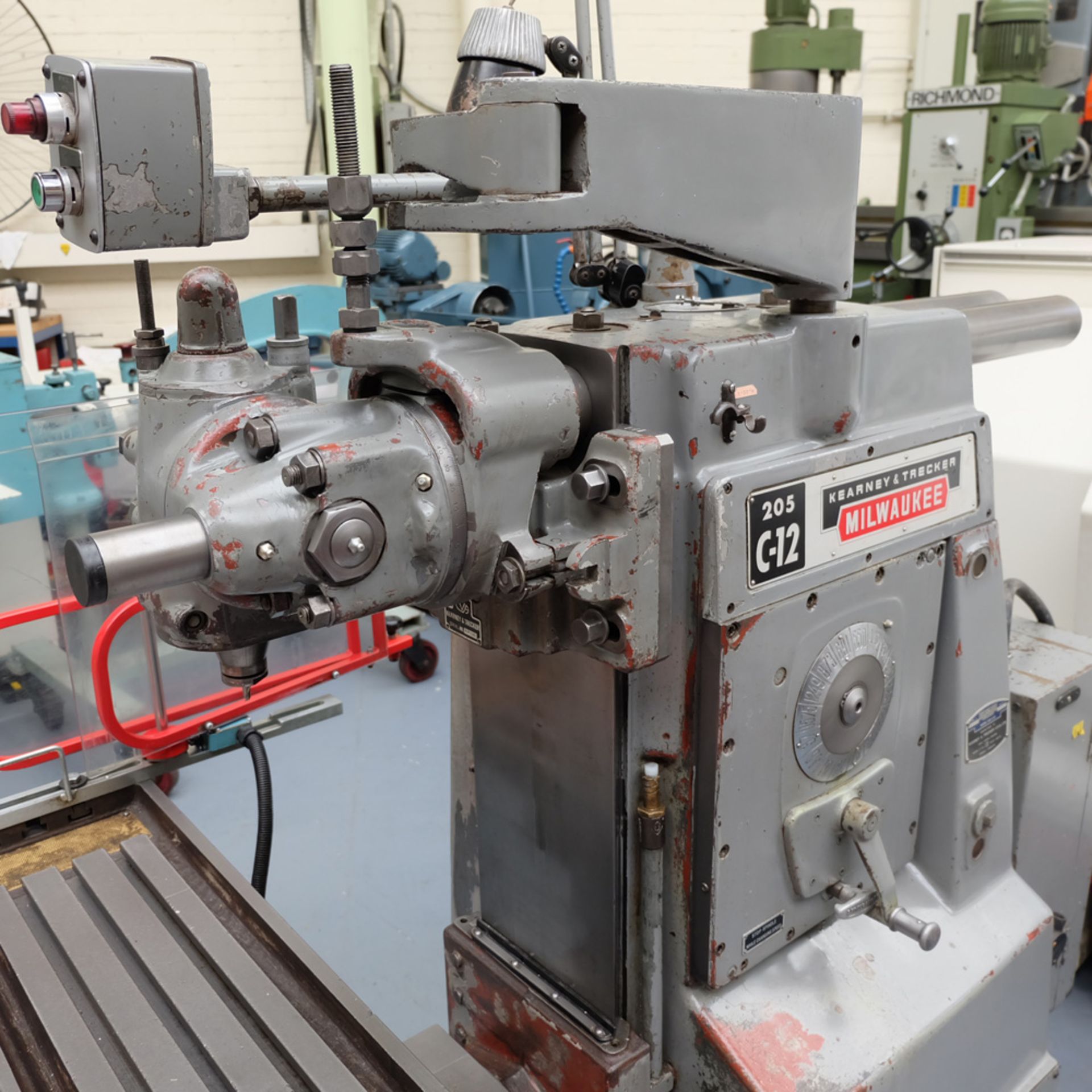 Kearney & Trecker Type 205 C-12 Universal Milling Machine. Table 52" x 12". - Image 3 of 13