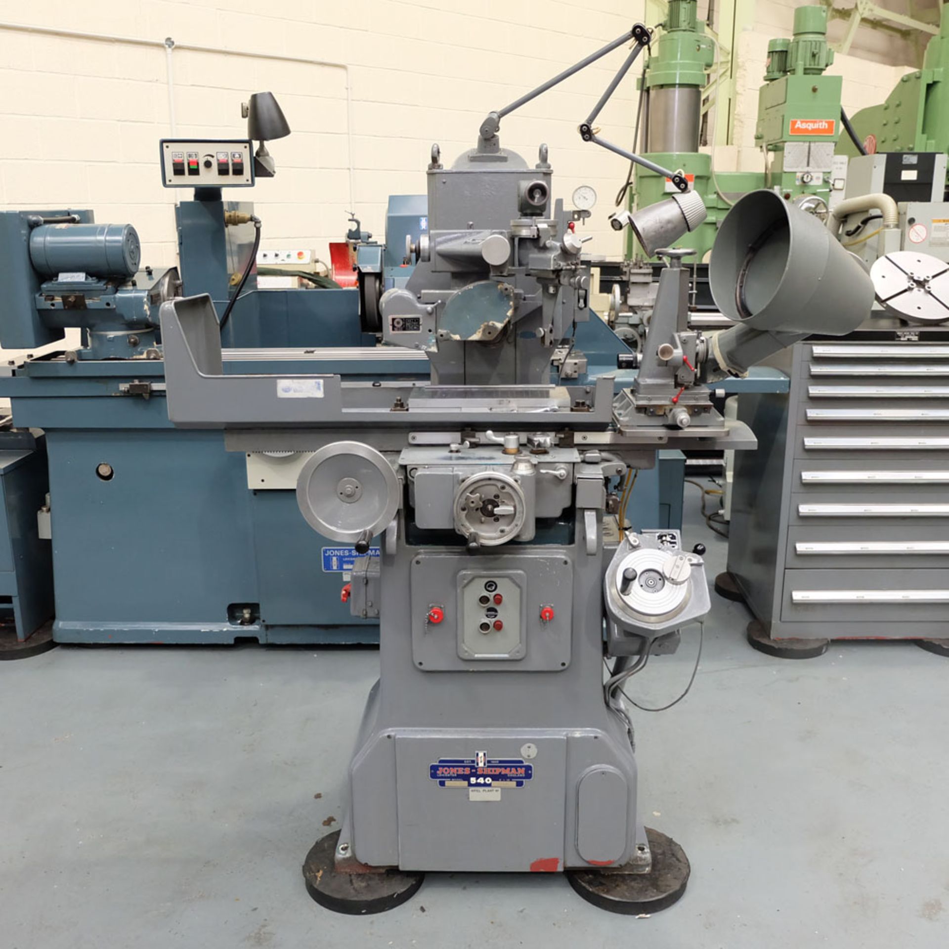 Jones & Shipman 540AP Surface Grinder. Capacity 18" x 6".