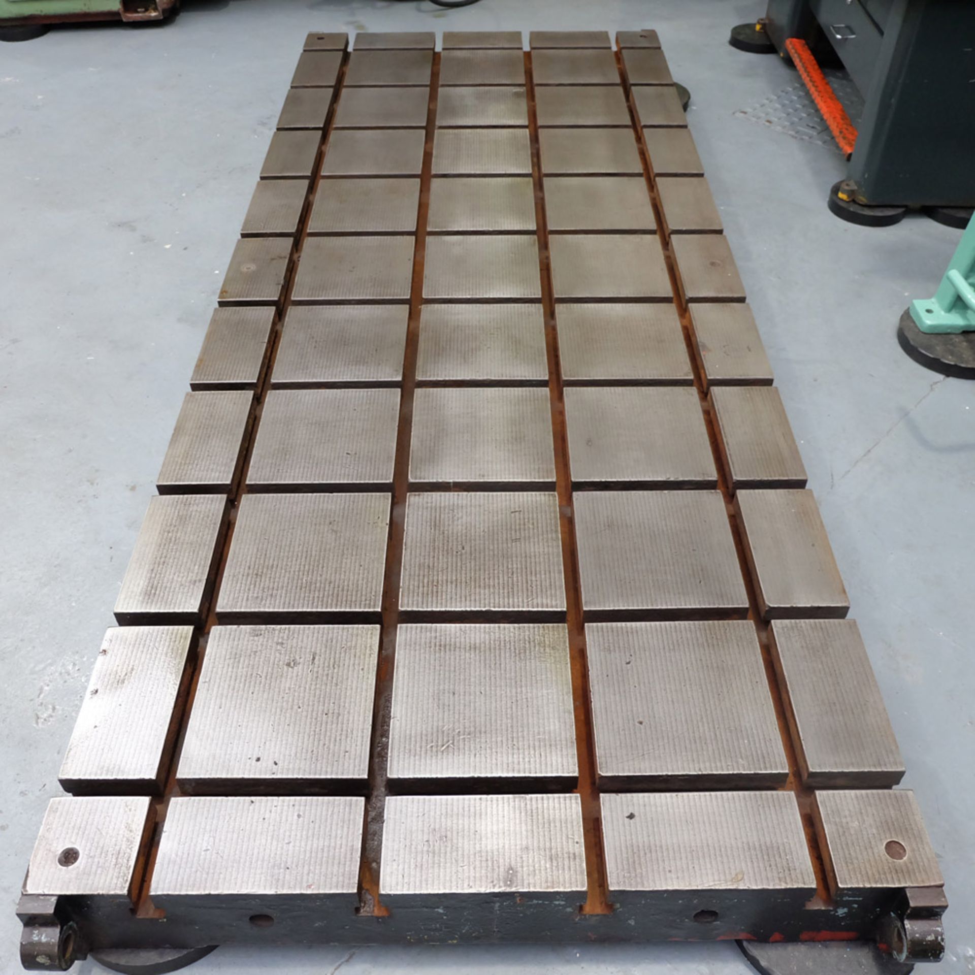 ABM Tee Slotted Floor Plate. Size 10' x 4'. Thickness 7". Tee Slotted Both Ways. 1" Wide Tee Slots. - Image 5 of 6