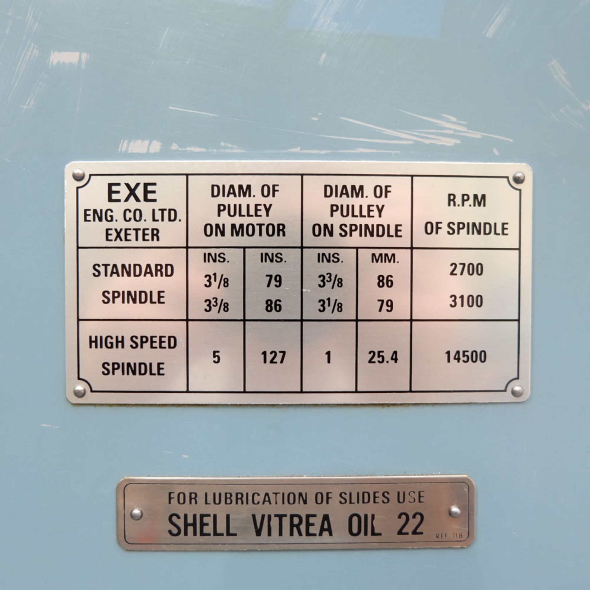 EXE Tool Room Precision Manual Surface Grinder. Table Capacity 12" x 6". - Image 5 of 6