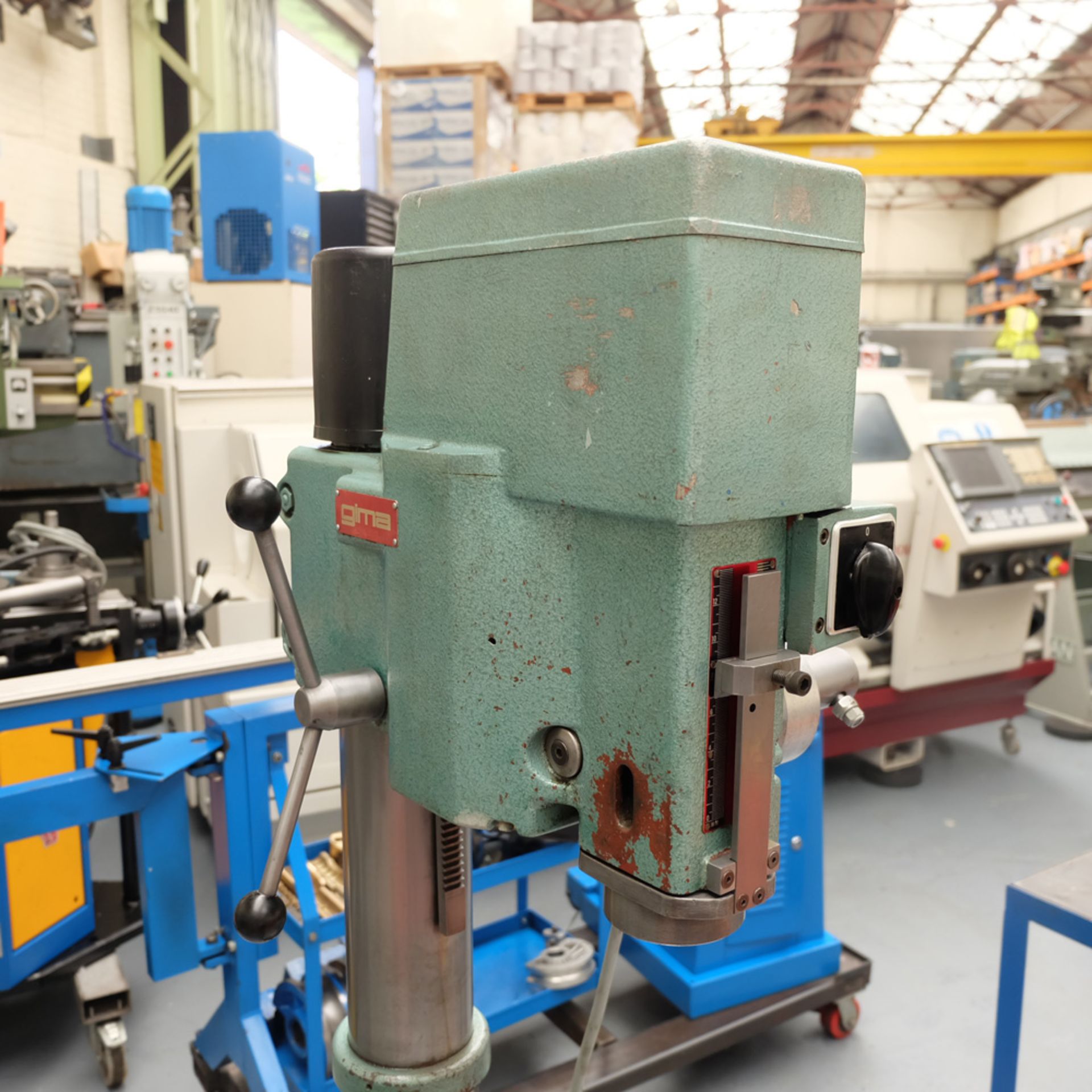 Berema Gima Type P12 Gear Driven Pillar Drill. Spindle Taper No.3 Morse. - Image 3 of 9