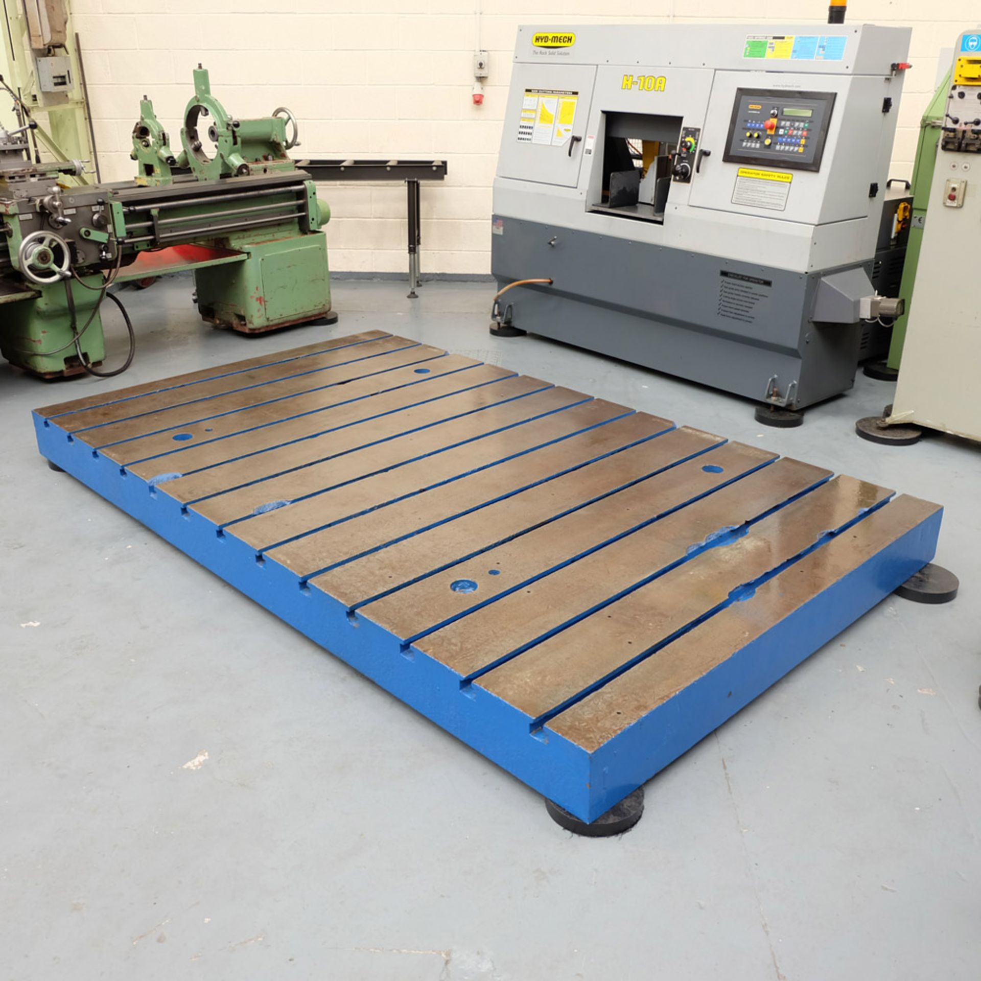 Tee Slotted Floor Plate. Size 10' x 6'. Thickness 8". 13 x Tee Slots. Tee Slots 7/8" Wide. - Image 2 of 5