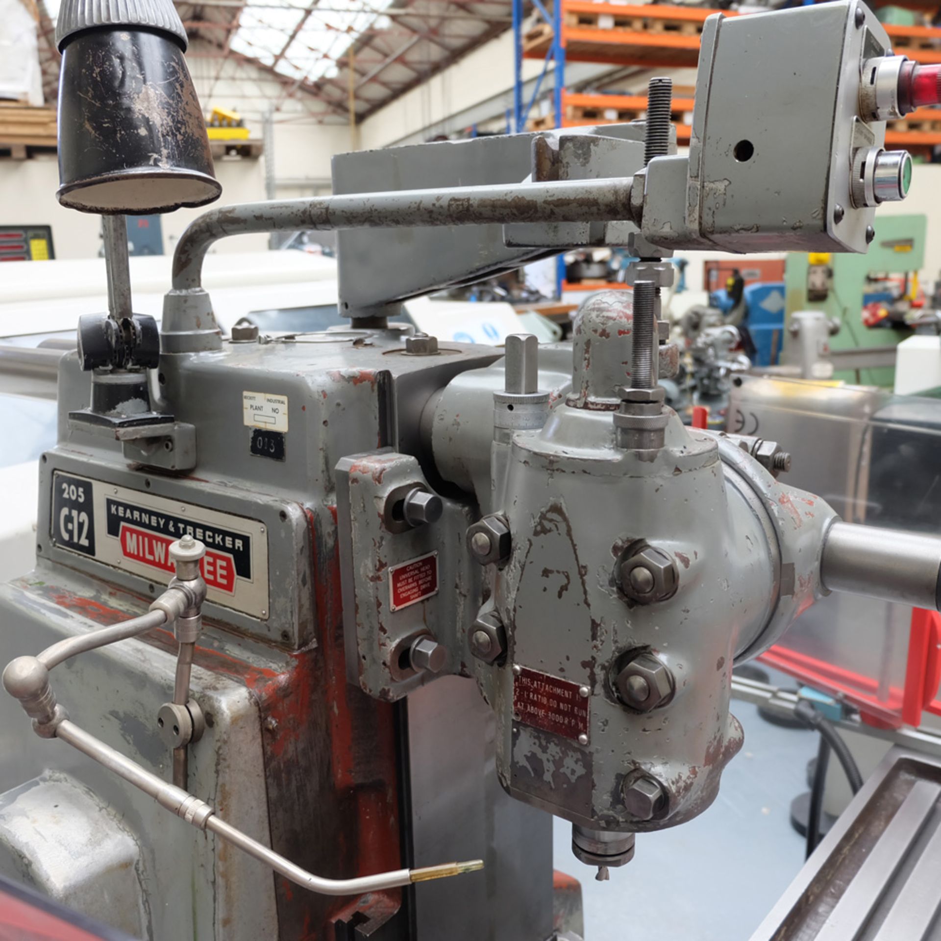 Kearney & Trecker Type 205 C-12 Universal Milling Machine. Table 52" x 12". - Image 4 of 13