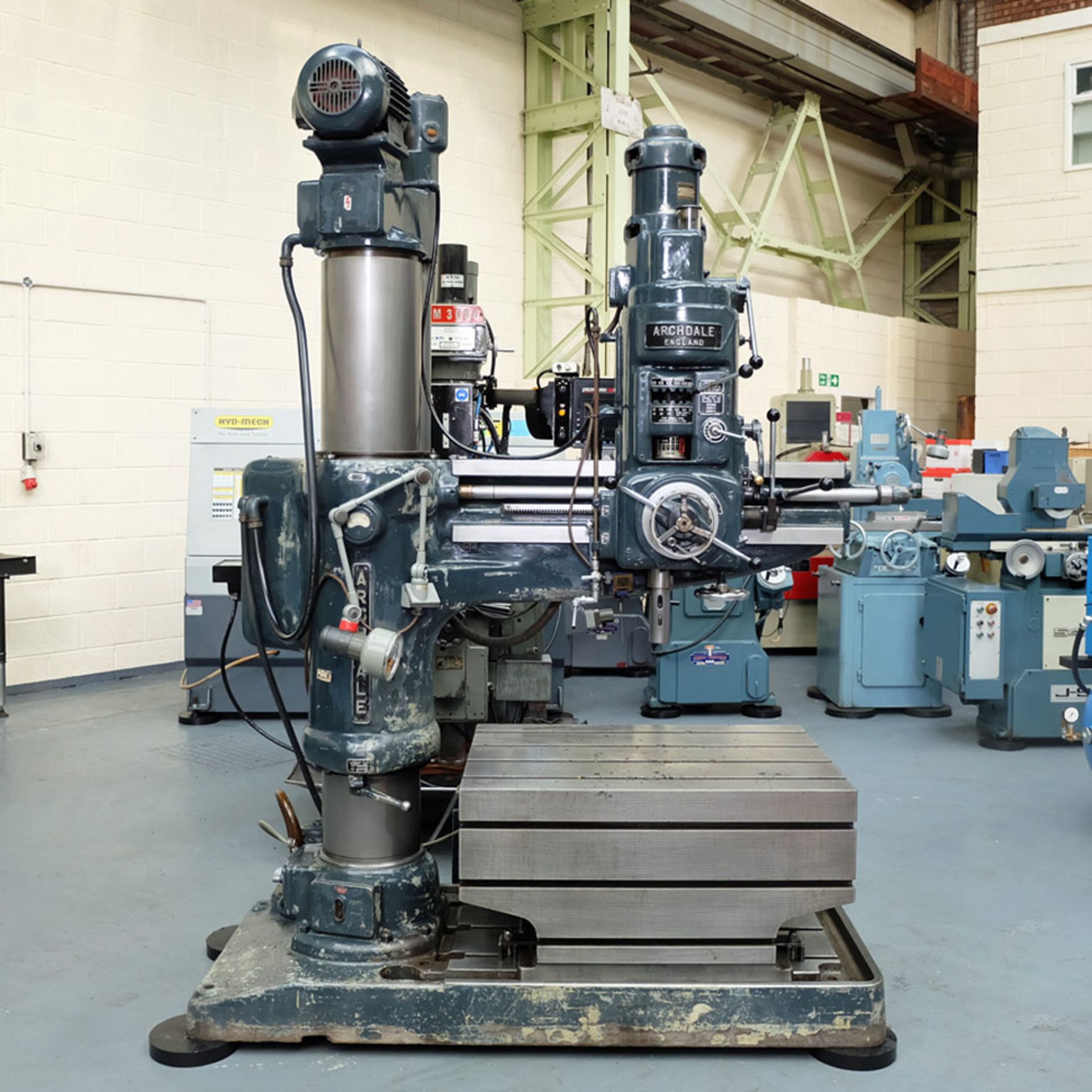 Archdale 3'6" Radial Arm Drill. Radius of Arm 42". Spindle Taper No.4 Morse.