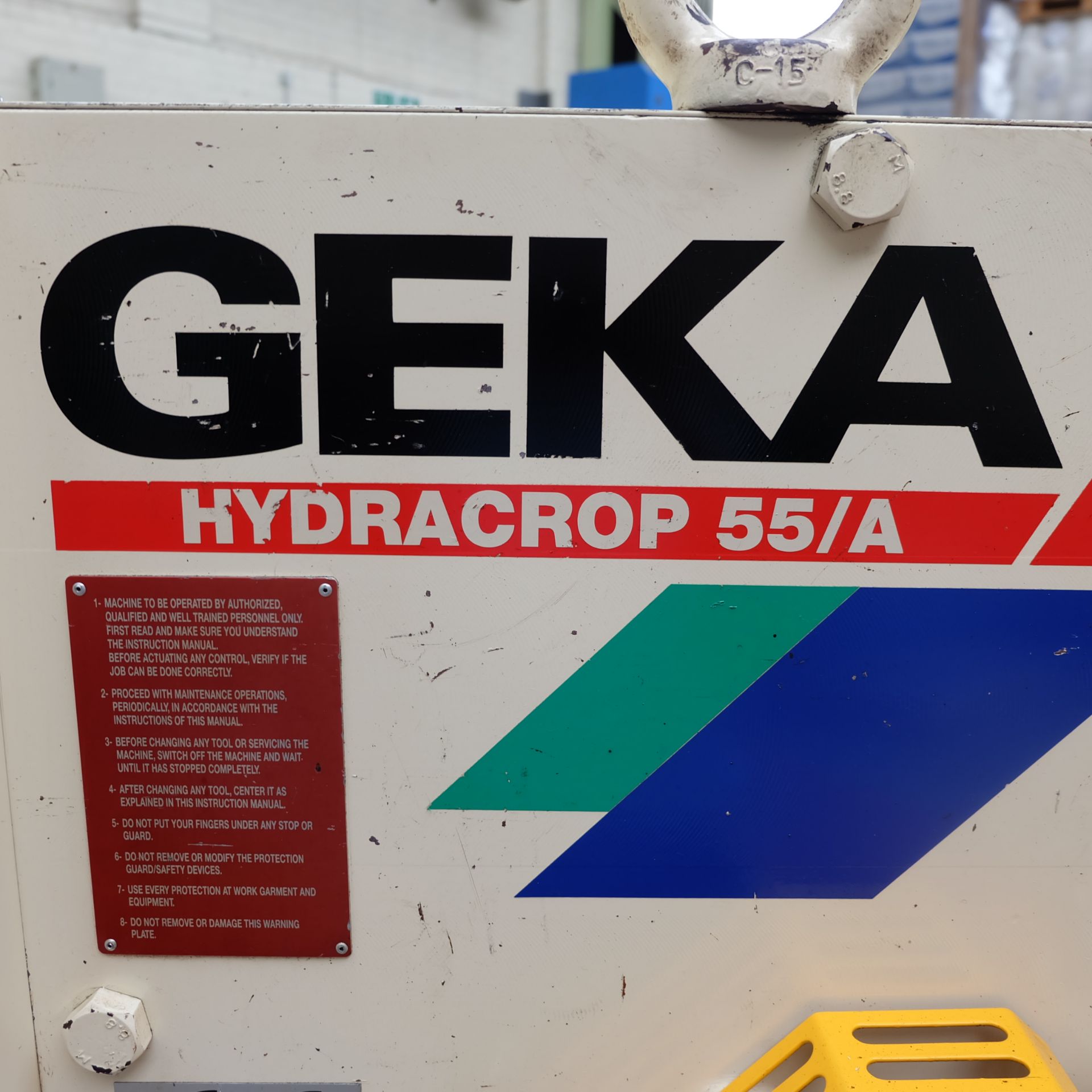 Geka Hydracrop 55/A Universal Twin Pedal Hydraulic Iron Worker. - Image 13 of 13