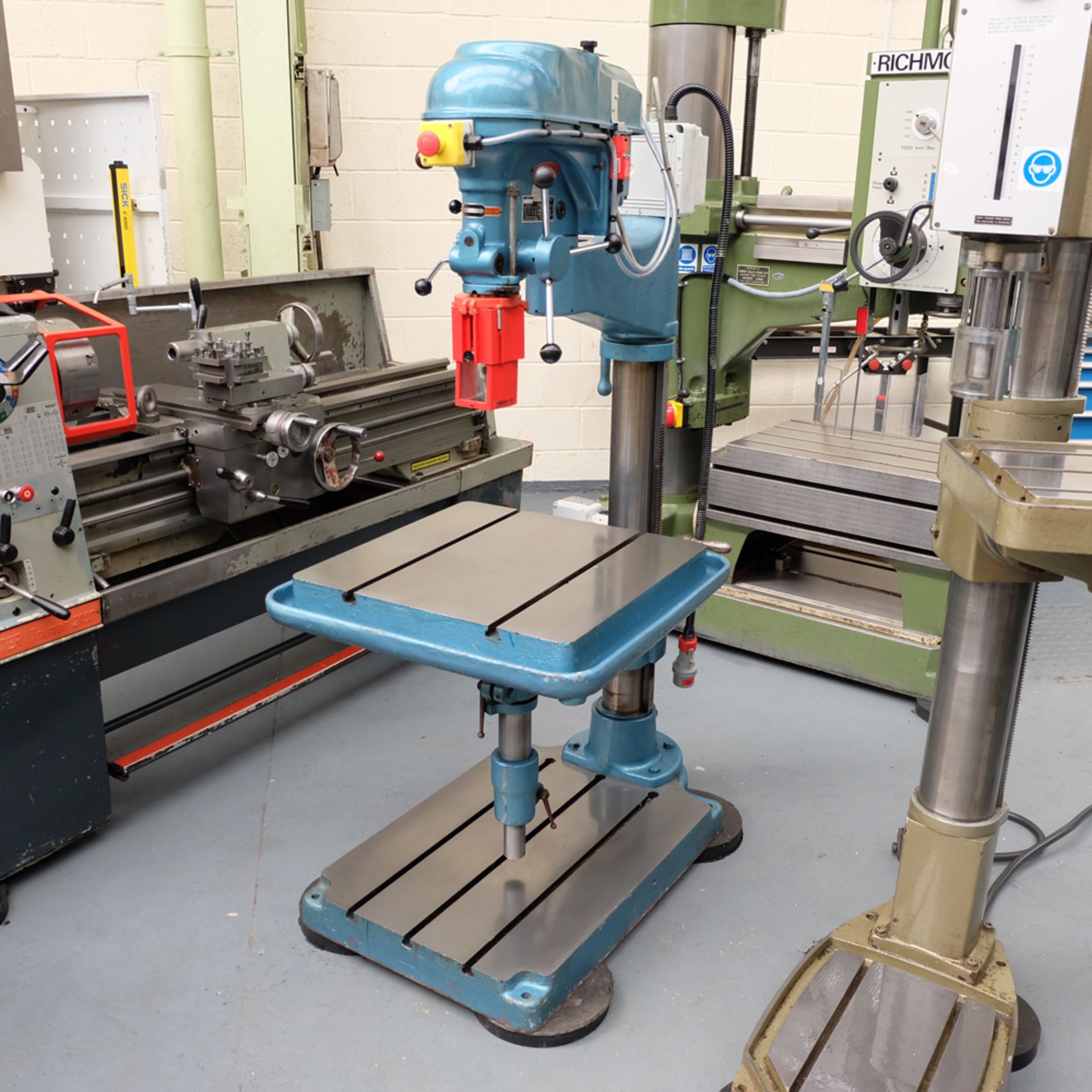 Meddings Type A10 Articulated Arm Drilling Machine. Table Size 24" x 24".