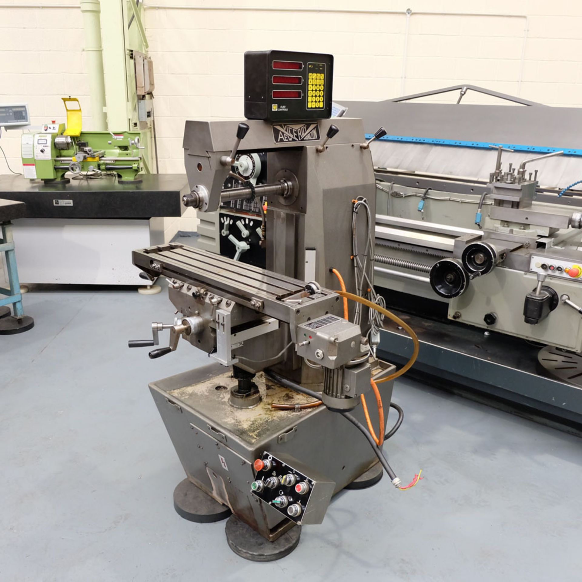 Viceroy Type AEW Horizontal Milling Machine. Table Size 35" x 8". Power Feed in X Axis. - Image 2 of 10