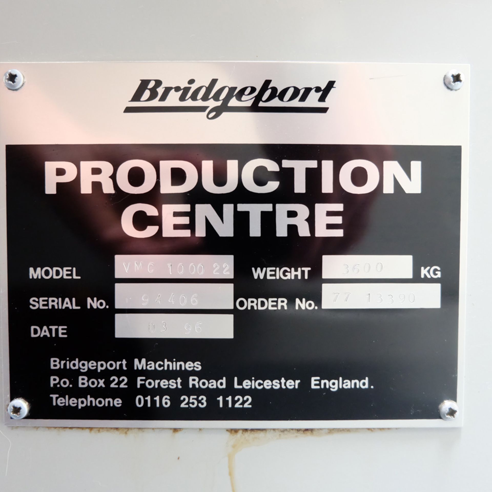 Bridgeport VMC 1000/22 Vertical Milling Machine. Table Size 1150mm x 490mm. - Image 12 of 12