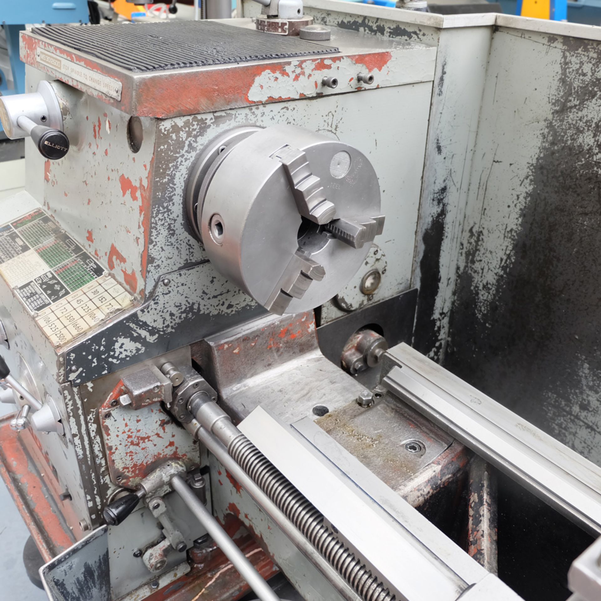 Elliott Omnispeed Model MS30/2500 Gap Bed Centre Lathe. - Image 6 of 9