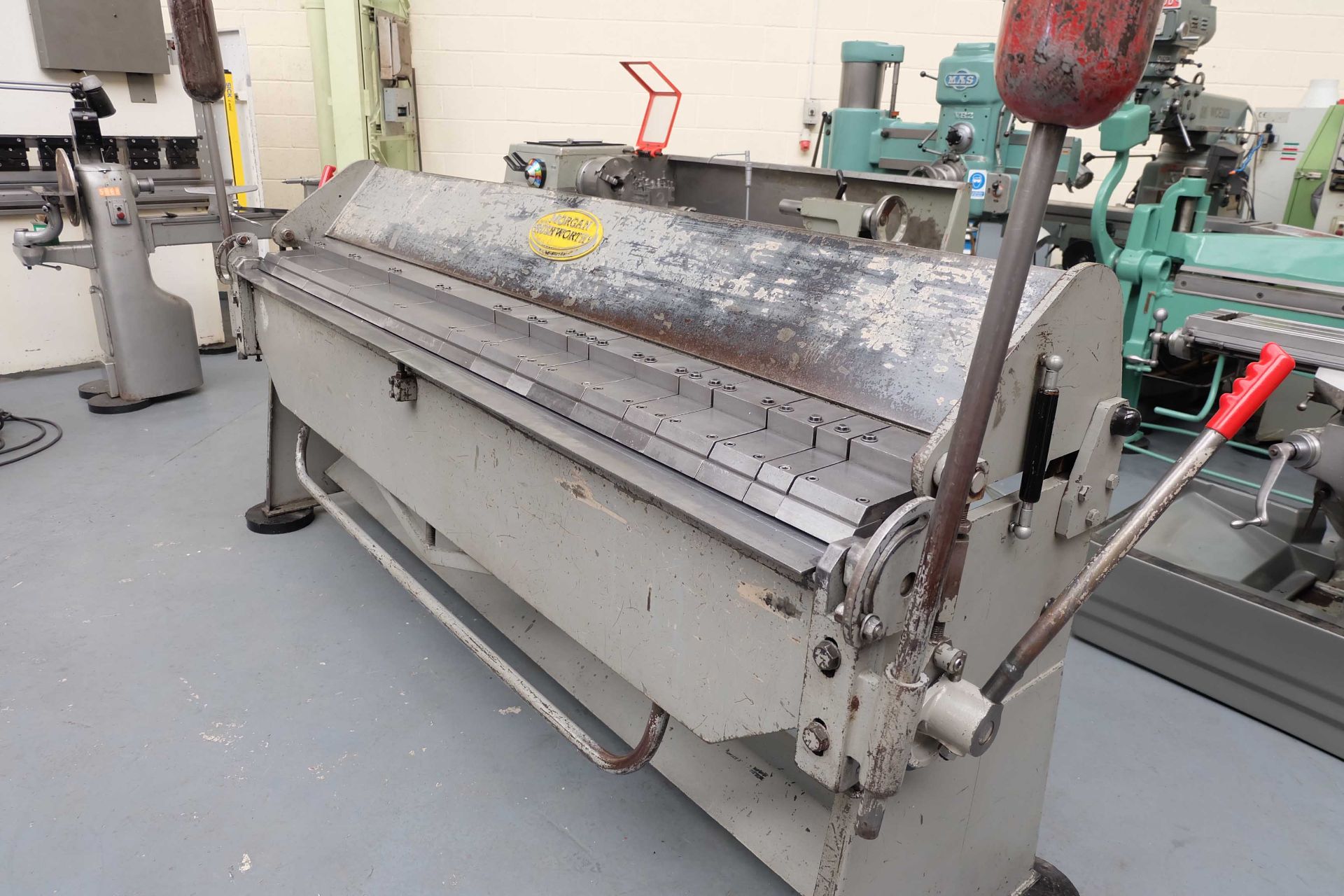 Morgan Rushworth Box & Pan Folding Machine. Capacity 2500mm x 2mm. With Manual Back Stop. - Image 2 of 6