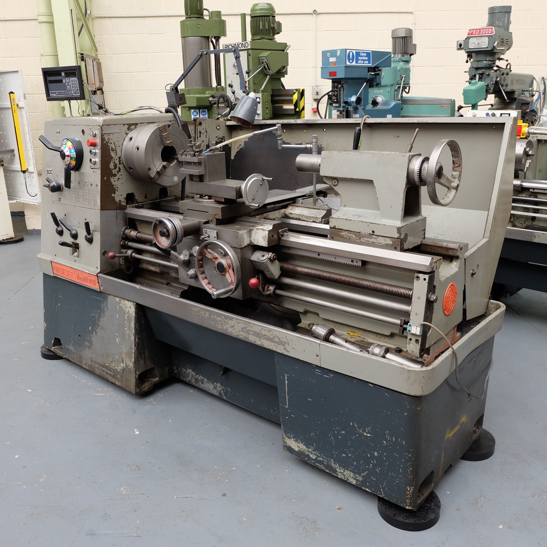 Colchester Mastiff 1400 Gap Bed Centre Lathe. 21" Swing Over Bed. 40" Distance Between Centres. - Image 3 of 7