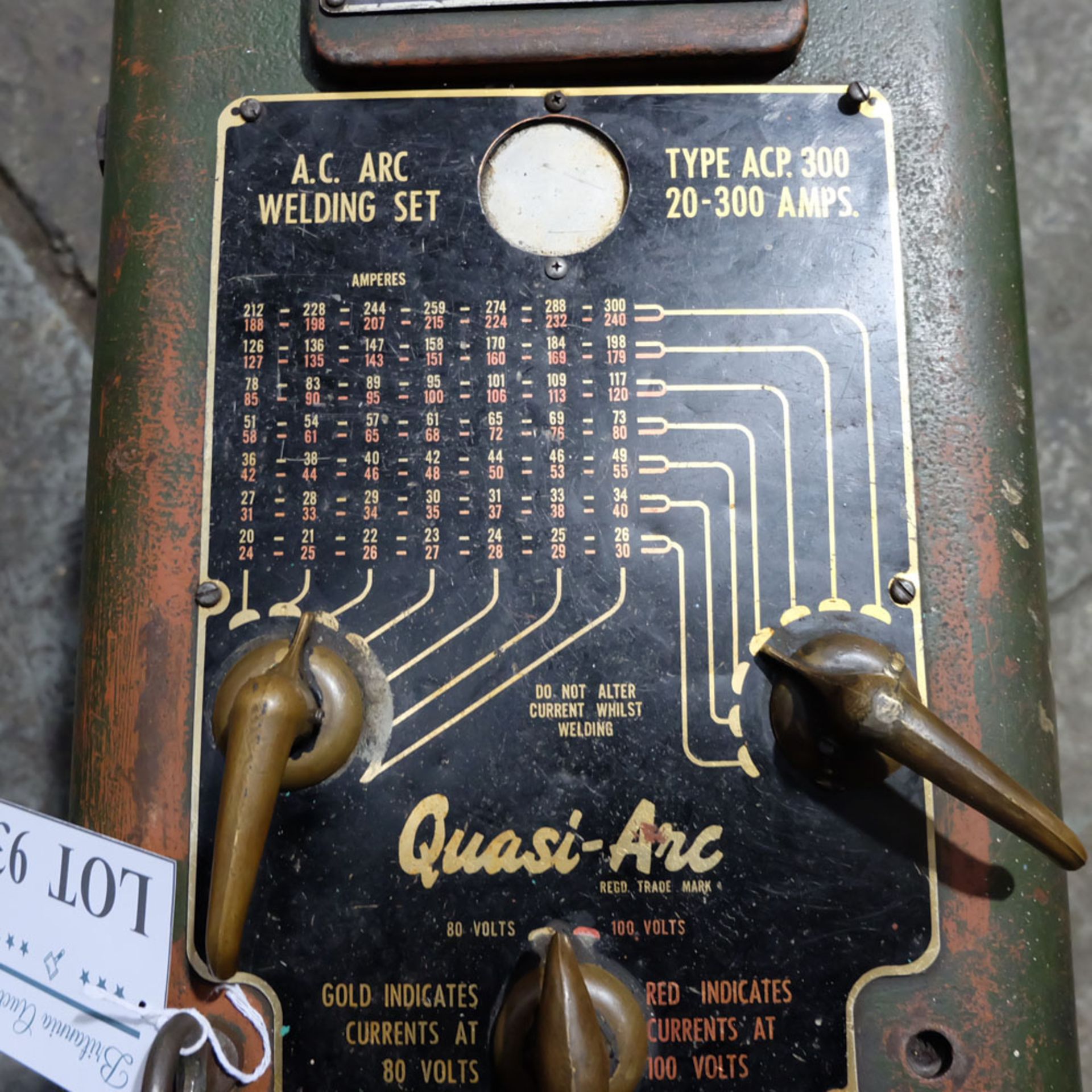 Quasi Arc 20-300 Amp Oil Welder. - Image 3 of 4