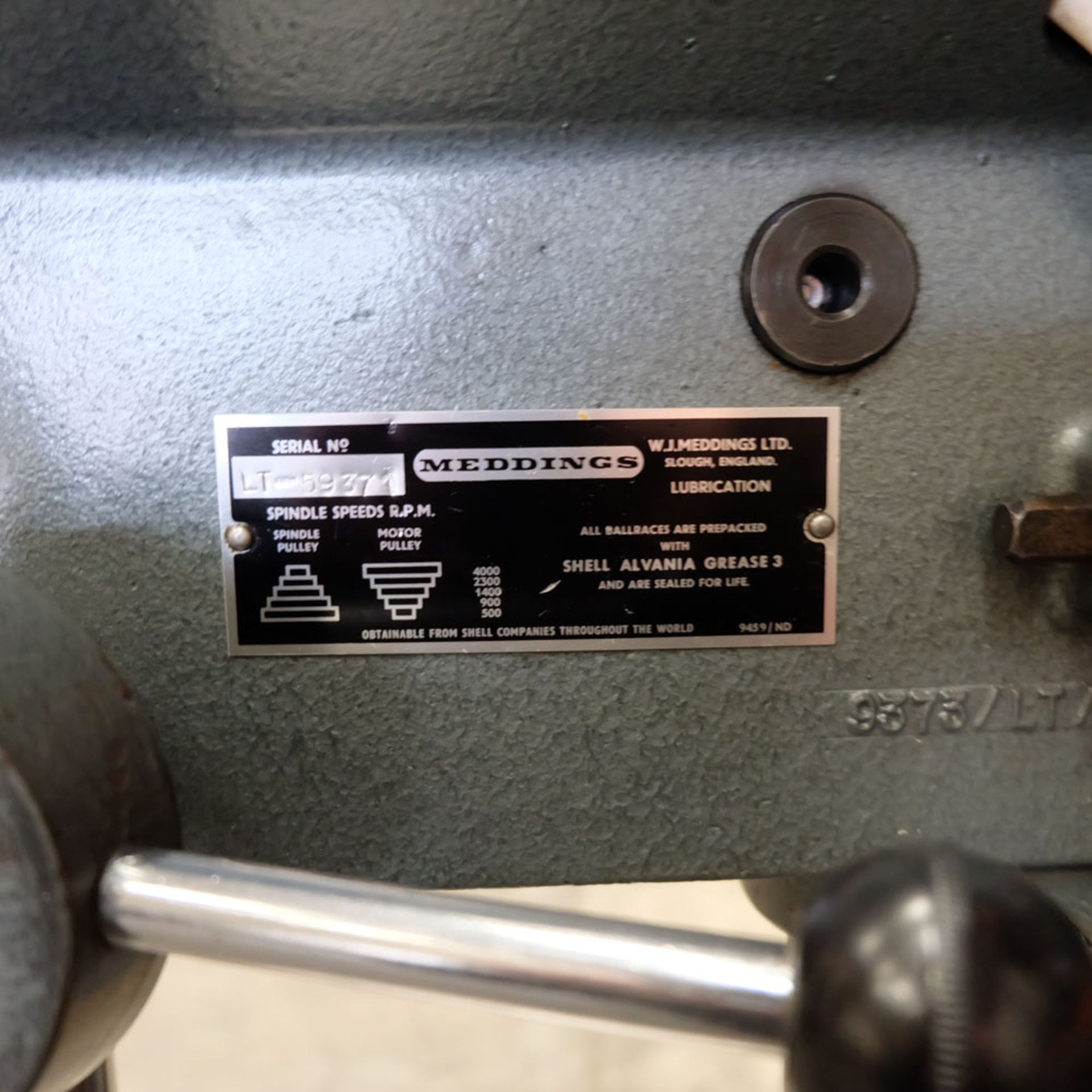 Meddings Pillar Drill. - Image 4 of 9