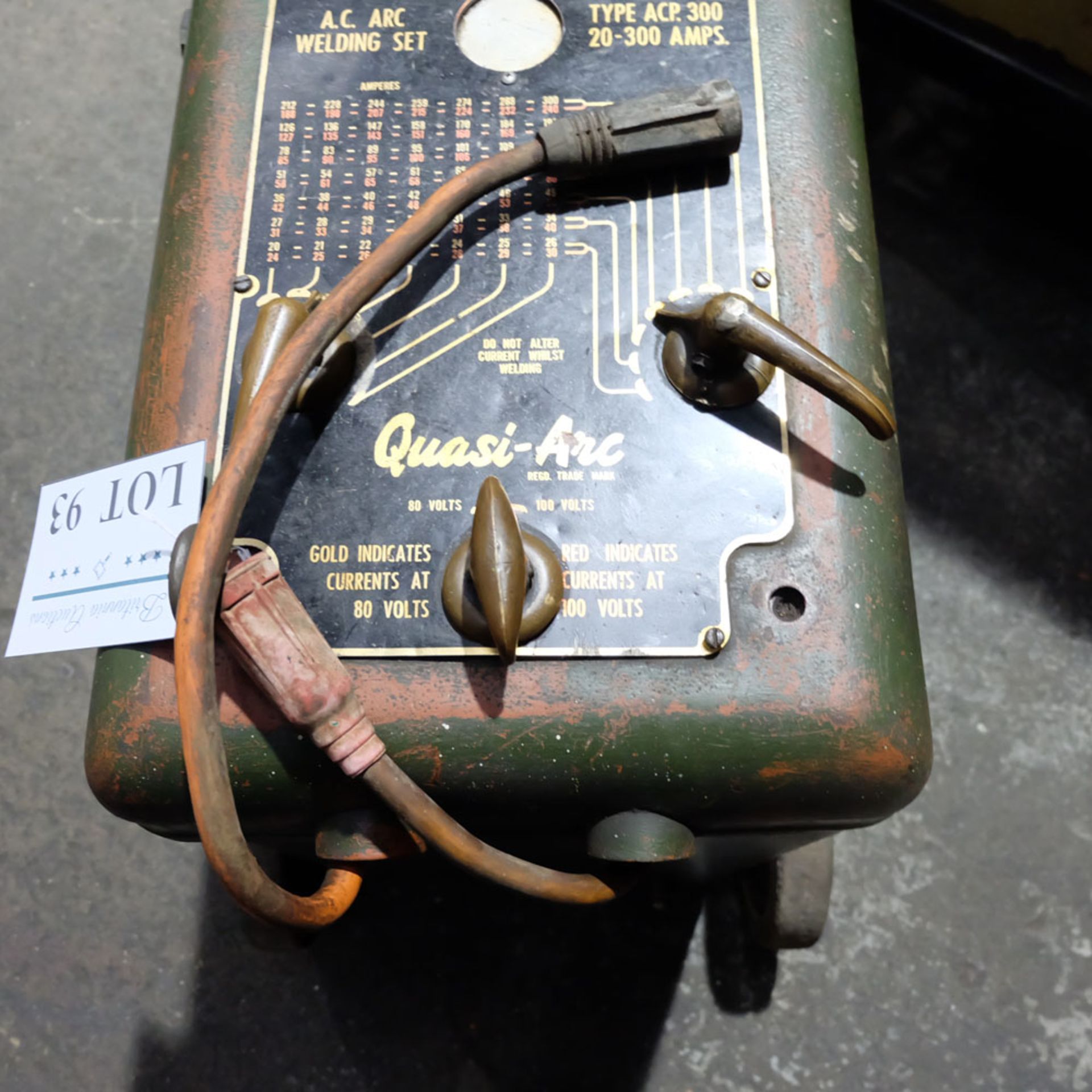 Quasi Arc 20-300 Amp Oil Welder. - Image 4 of 4