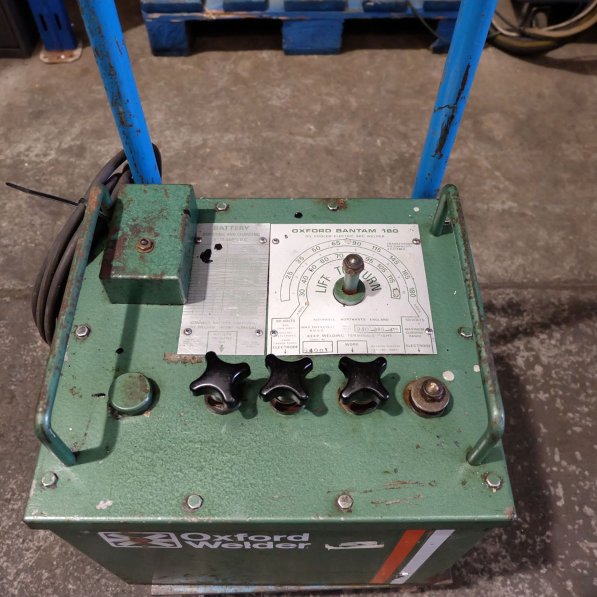 Oxford 180 Amp Oil Cooled Arc Welder. - Image 3 of 8