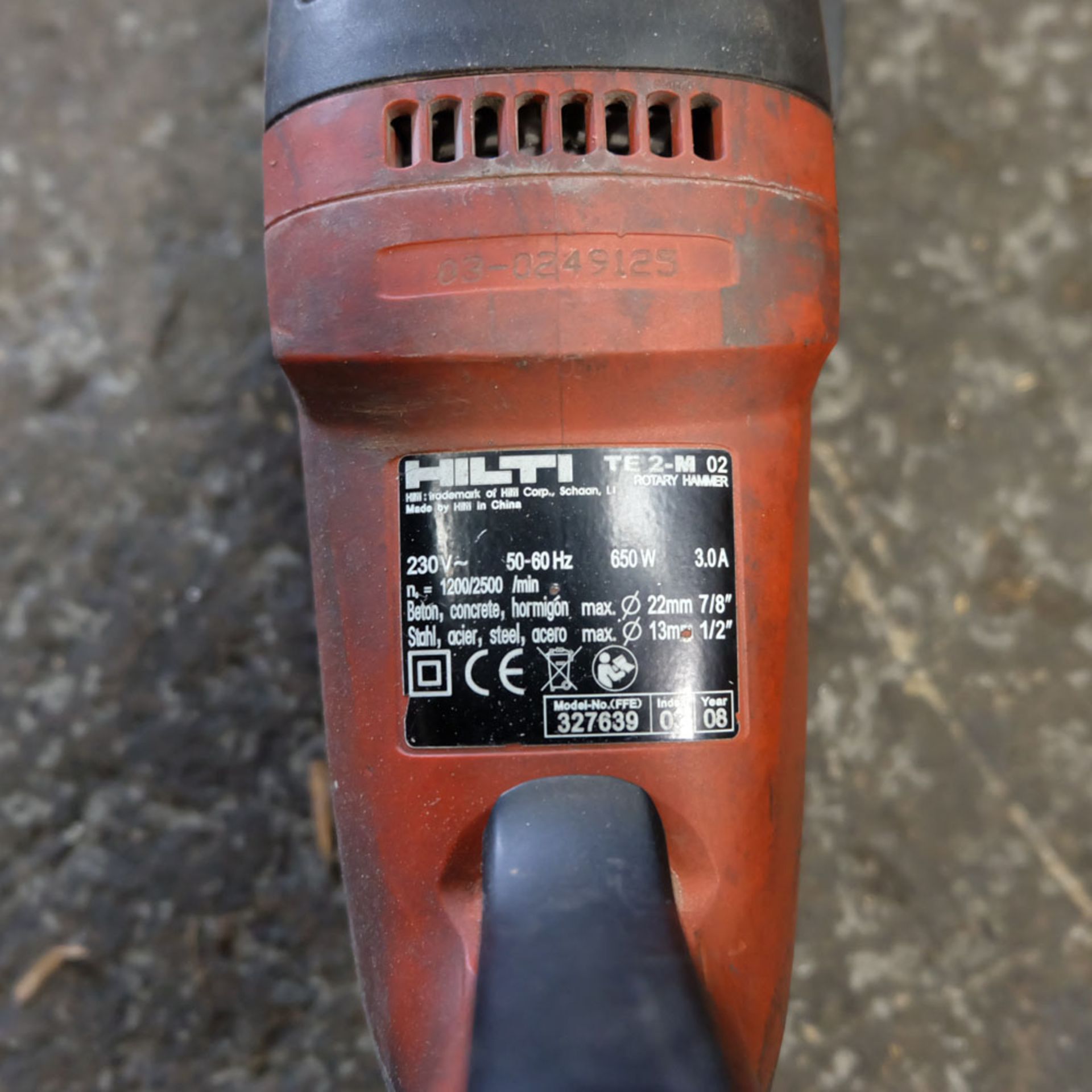 HILTI TE2-M Hammer Drill. Single Phase. - Image 3 of 5