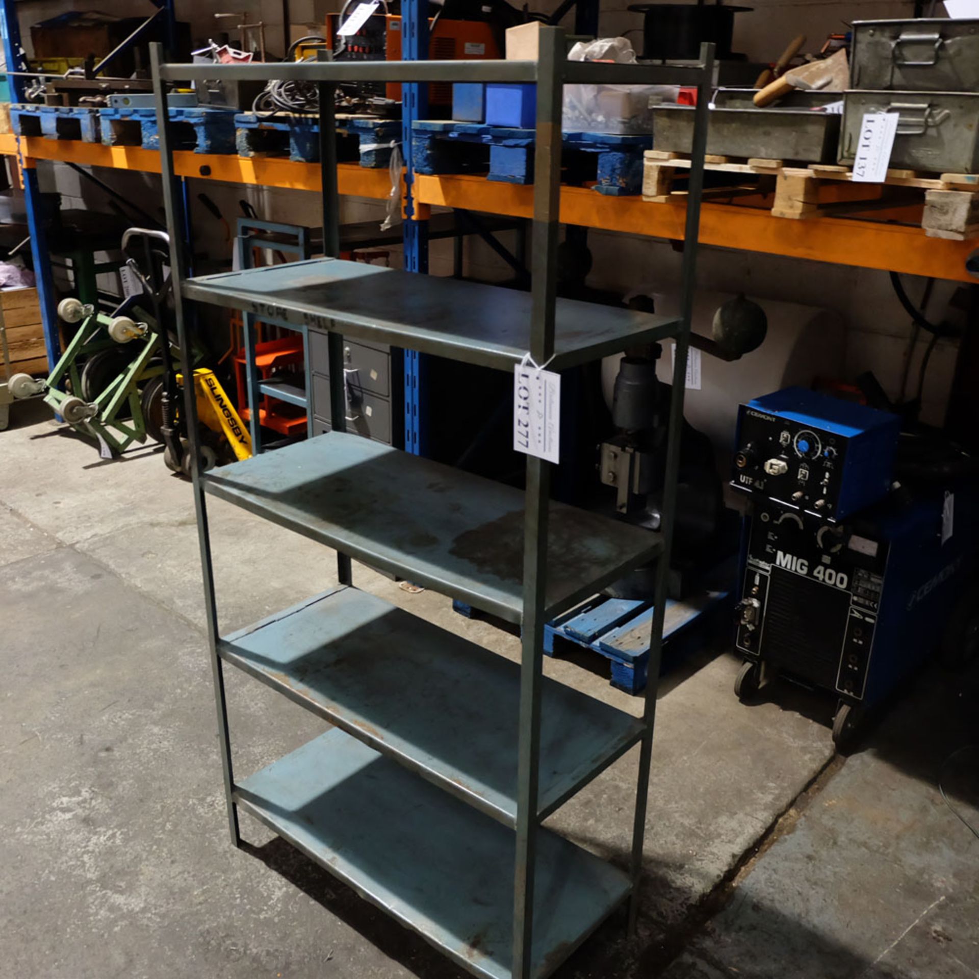 Steel Shelves. Shelf Size Approx 36" x 16". Overall Height 72". - Image 3 of 5