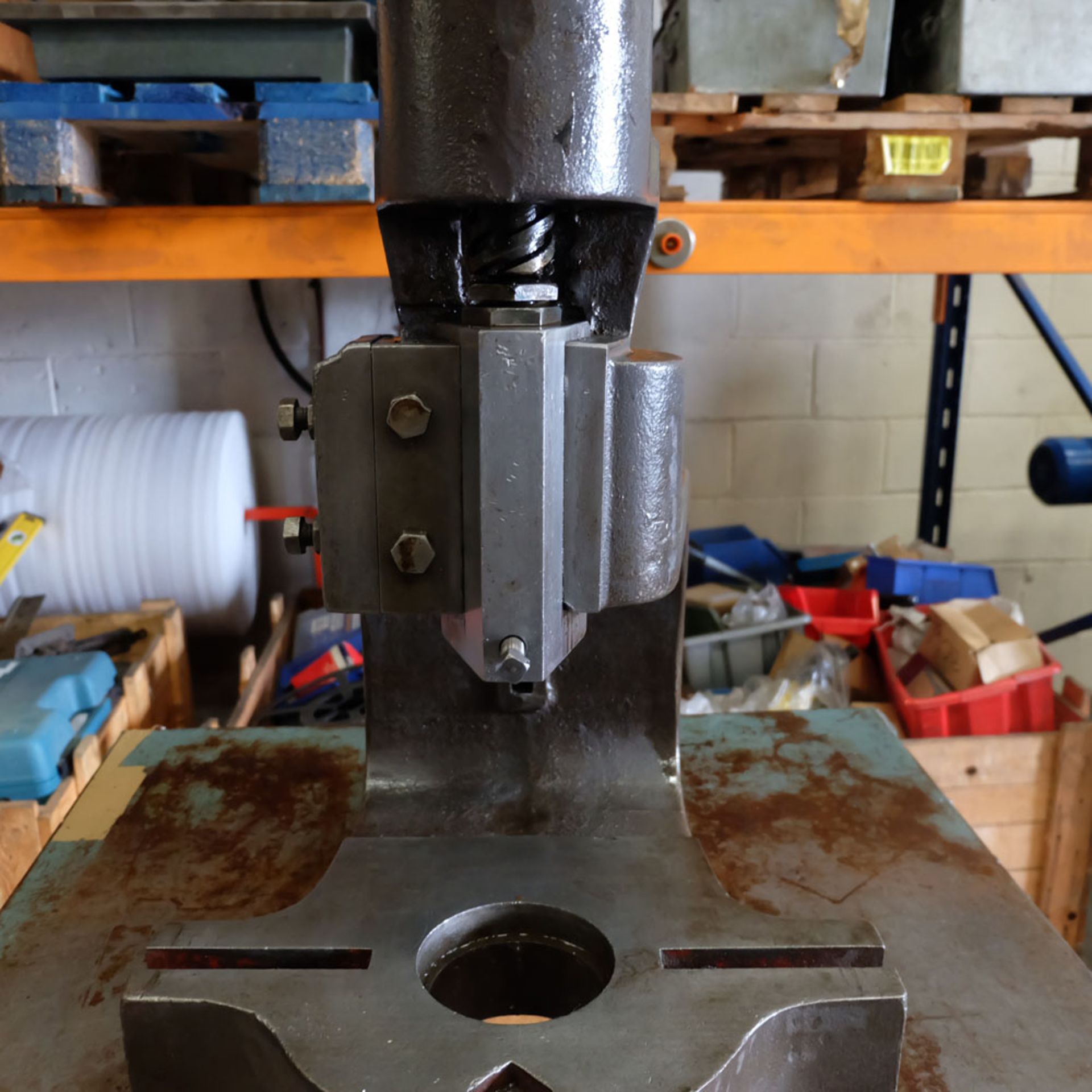 Norton No.4DB Fly Press. 10" Throat. Daylight 6 3/4". Fitted to Steel Stand. - Image 6 of 8