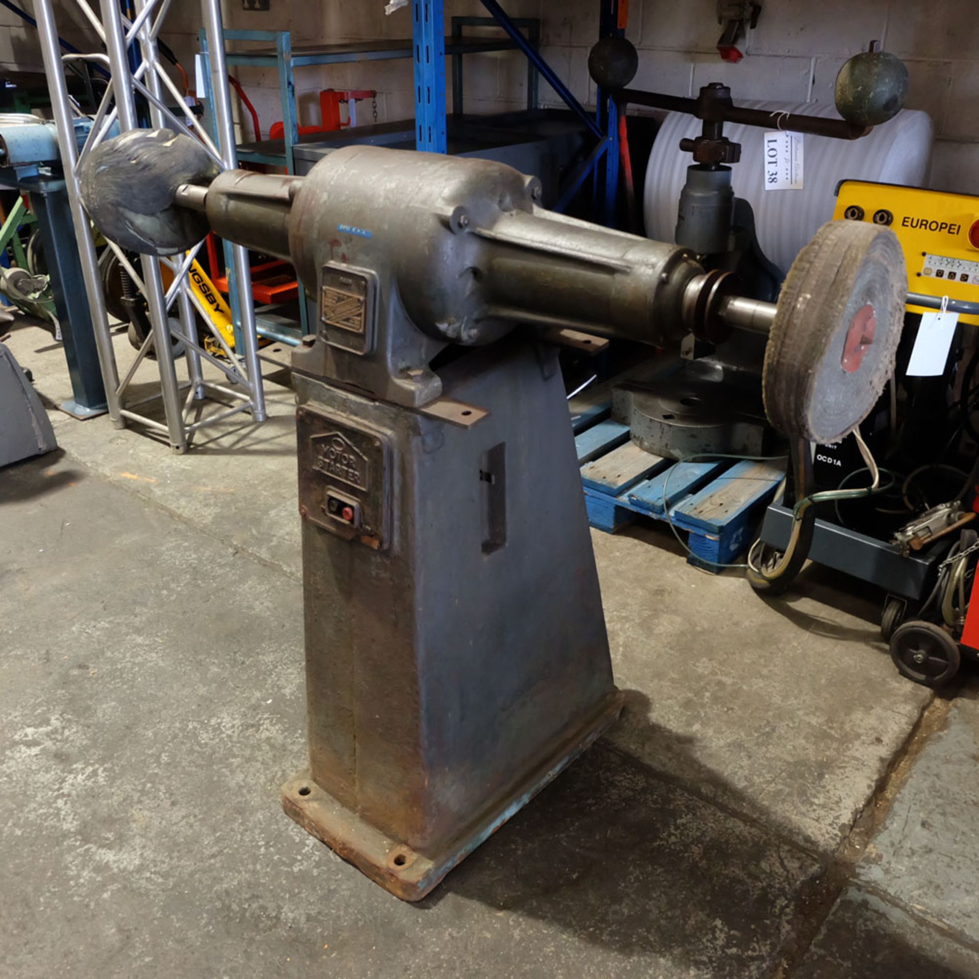 Canning Type 16/12 Double Ended Pedestal Polishing Machine. 2870rpm. - Image 3 of 6