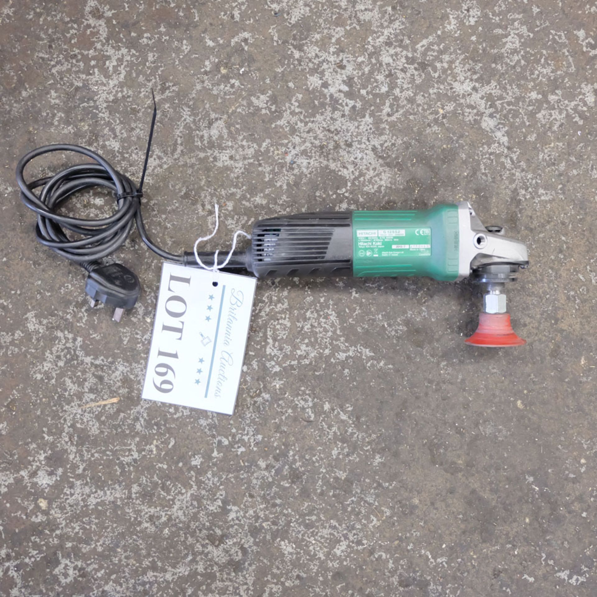 HITACHI Angle Grinder. Model G12SS2. Single Phase.