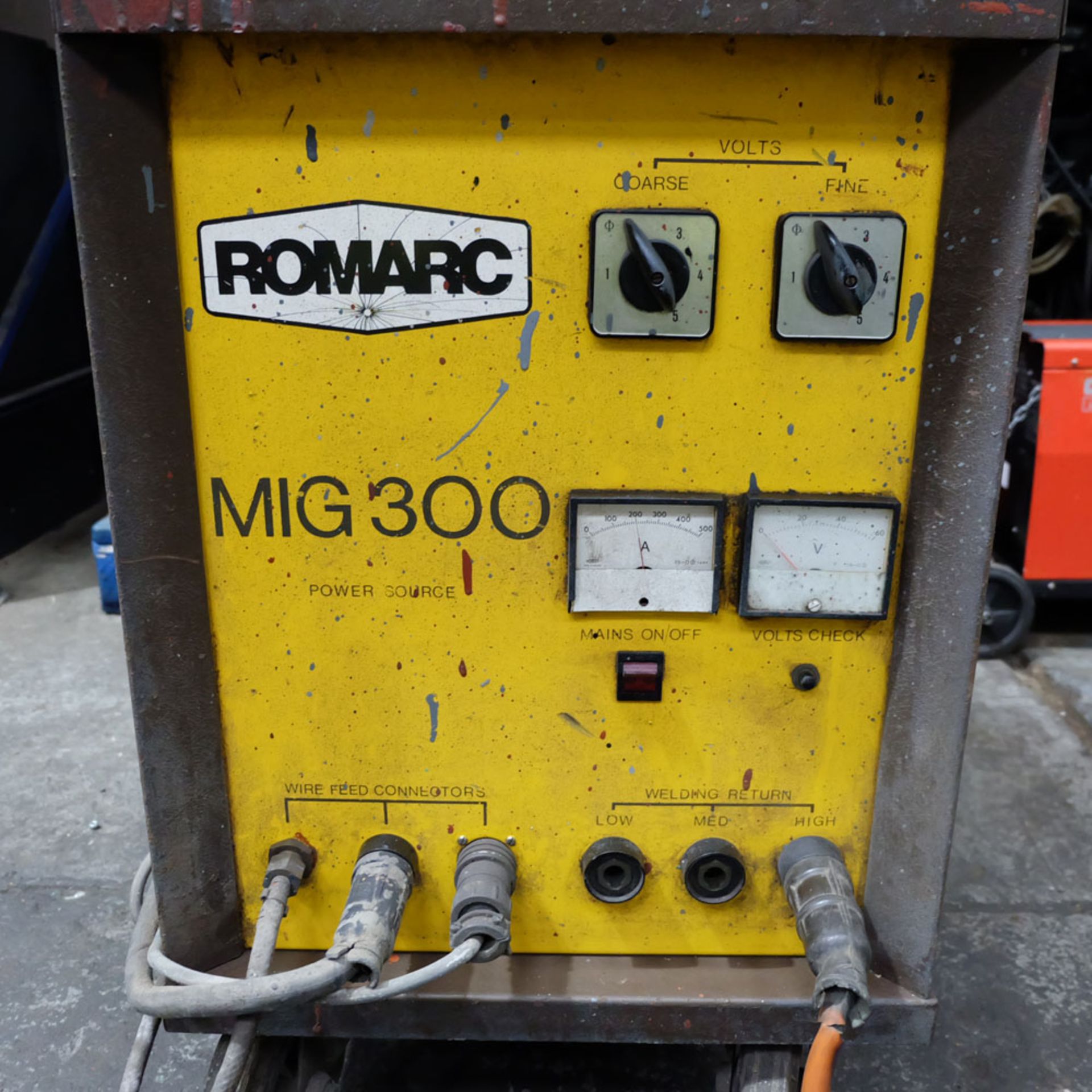 Romarc Mig 300. Mig Welding Unit. Max 300 Amp. With Wire Feeder. - Image 4 of 6