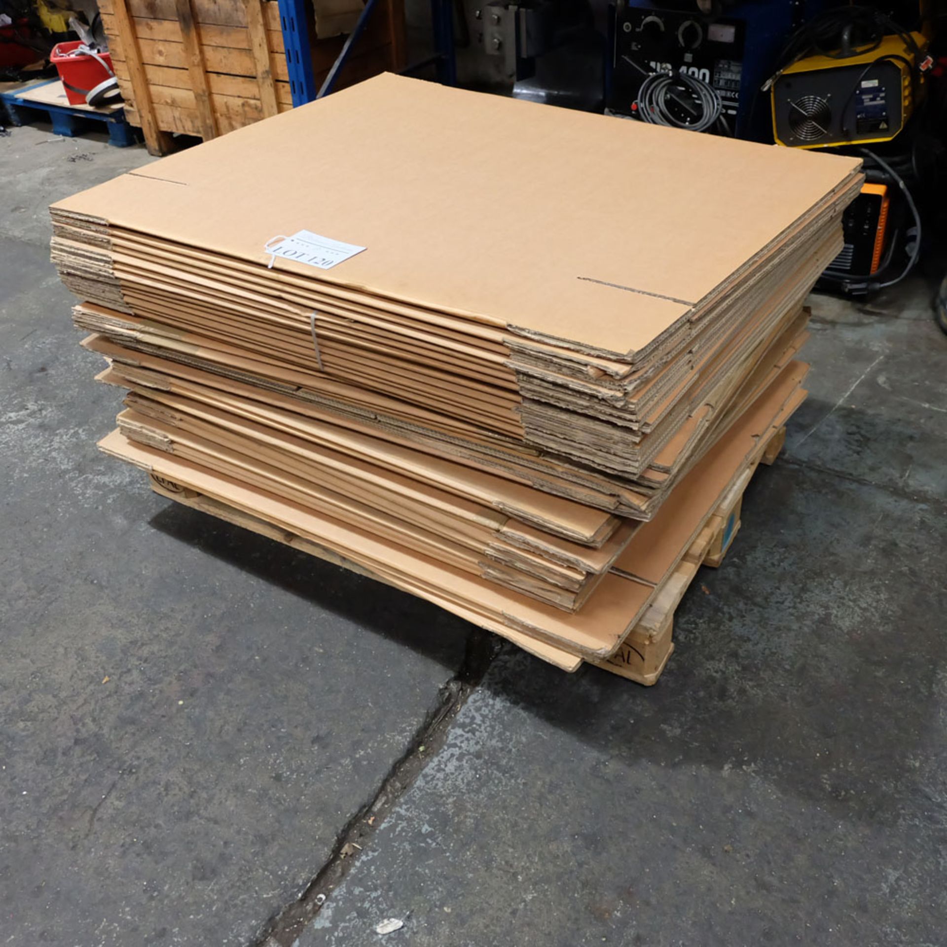 Pallet of Cardboard Boxes. Approx Size (flat) 46" x 38 1/2" & 41" x 38". - Image 3 of 7