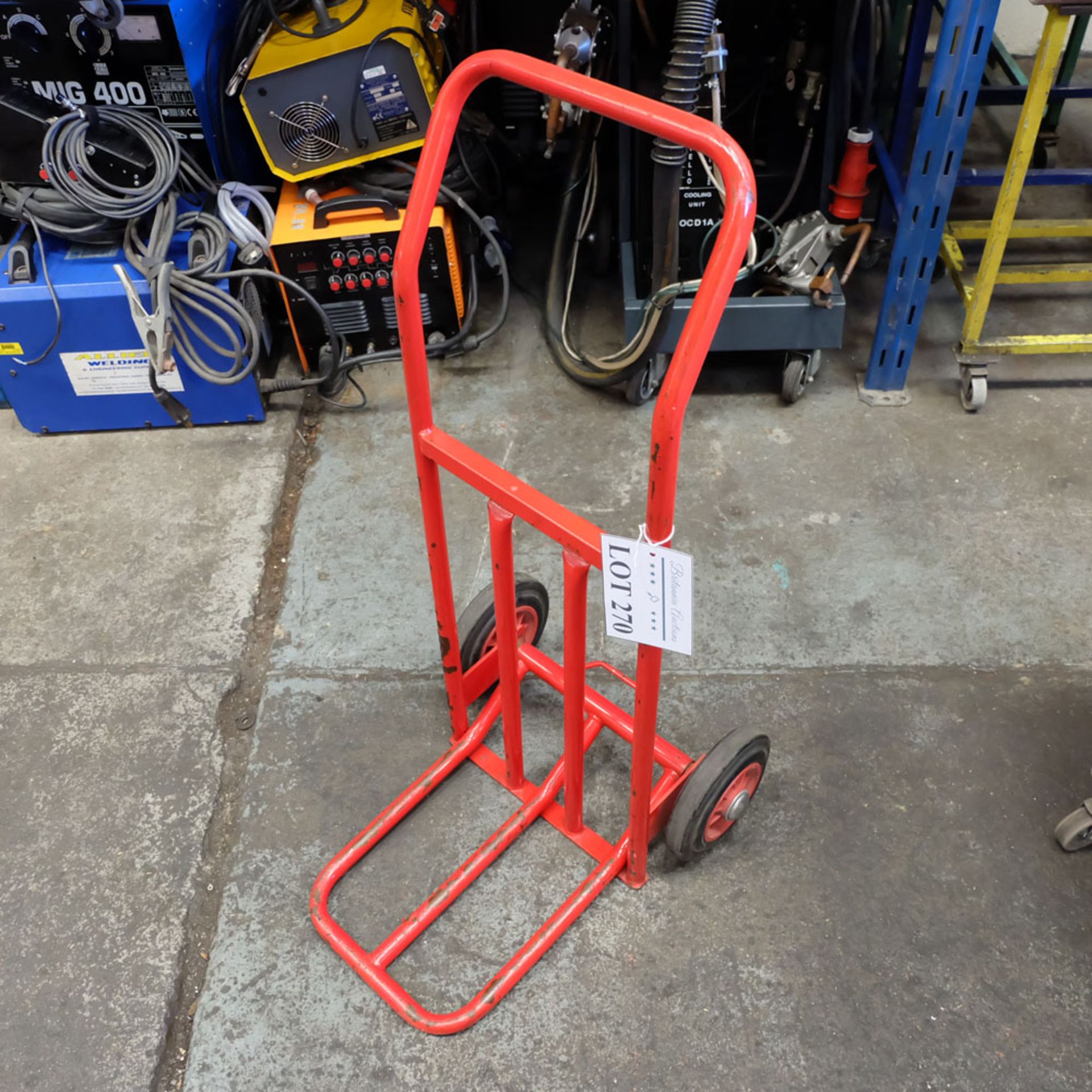 Folding Hand Sack Truck. 18" Width x 39" High.